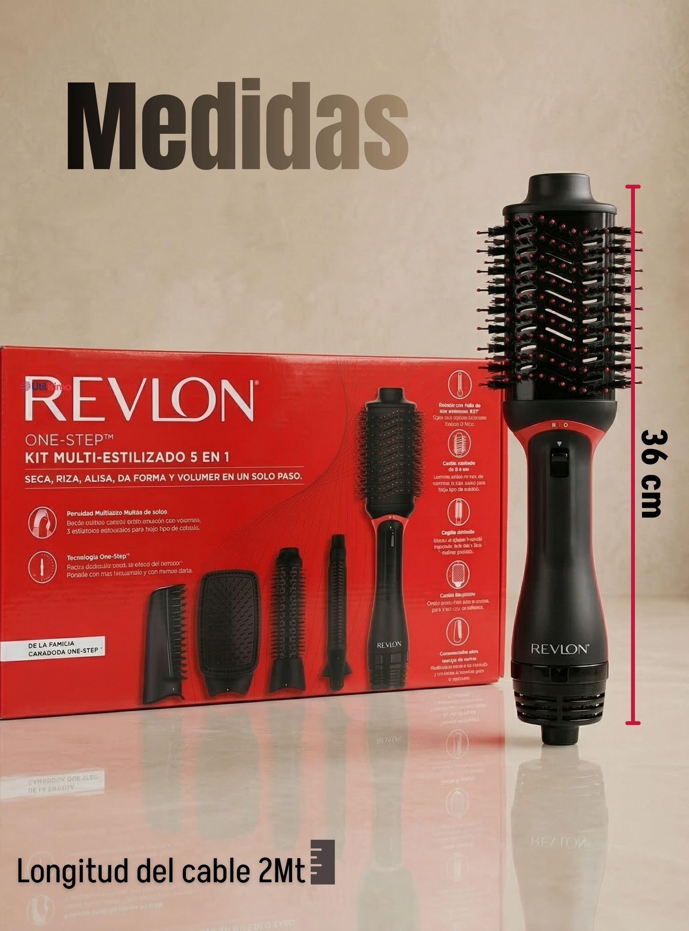 One Step Cepillo Secador Alisador 5 En 1 Revlon Potencia 1200W Multistyler-3