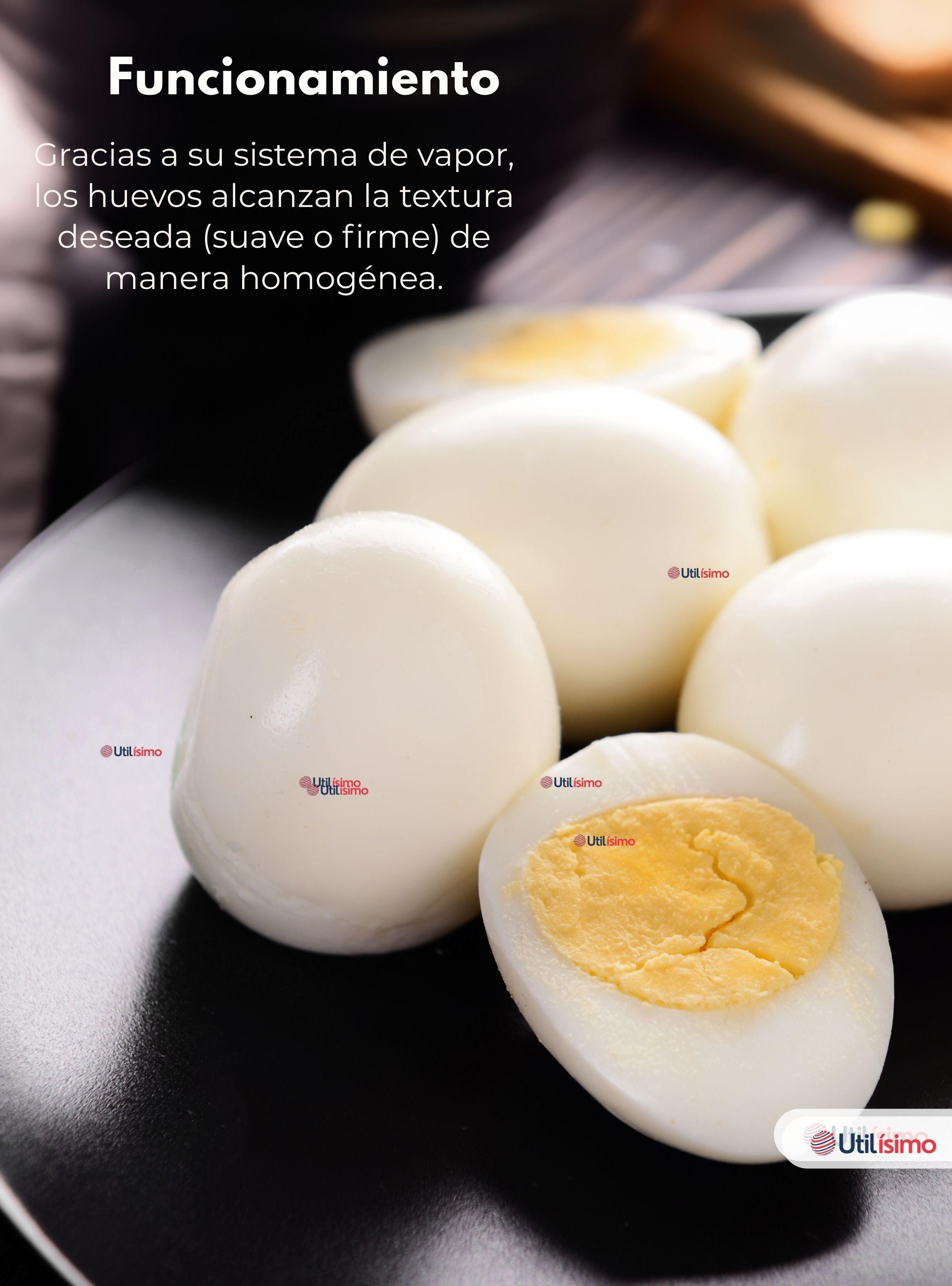 Máquina Hervidor Cocedor Huevos Vapor Eléctrico 350w Raf Color Blanco-5