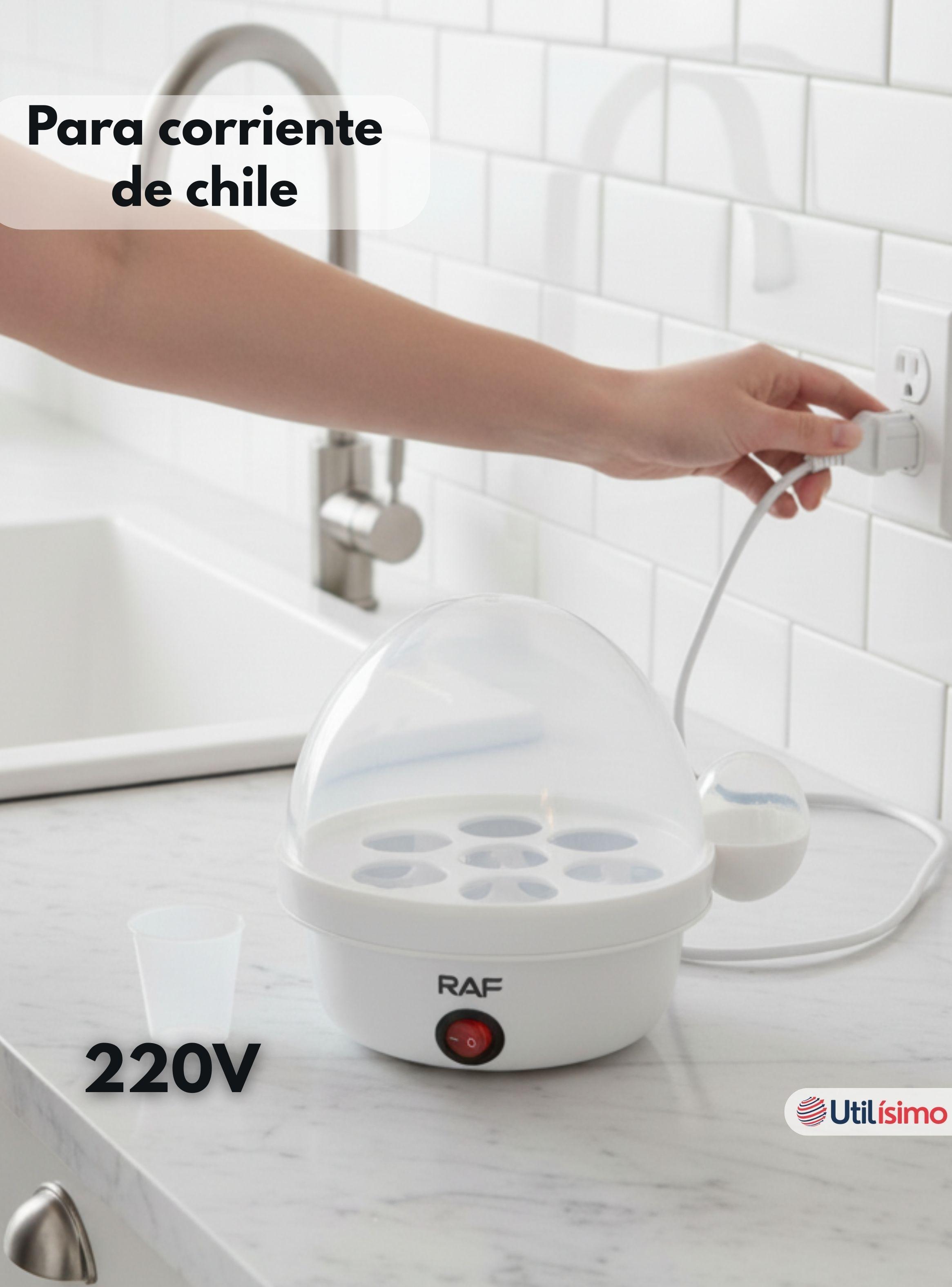 Máquina Hervidor Cocedor Huevos Vapor Eléctrico 350w Raf Color Blanco-6