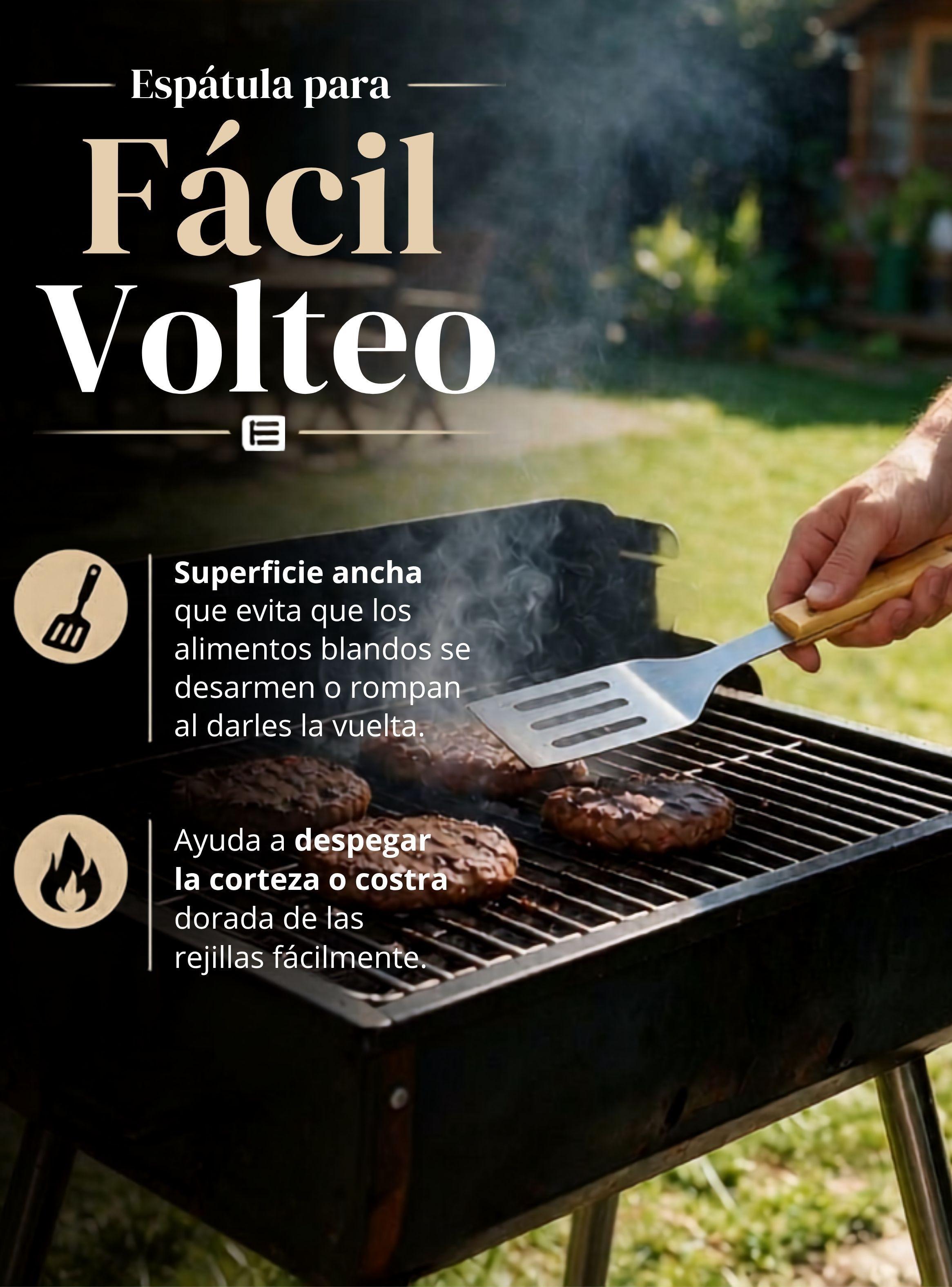 Set Parrilero 4 Piezas Acero Inoxidable Con Estuche Fiestas Patrias Barbacoa Asado -5
