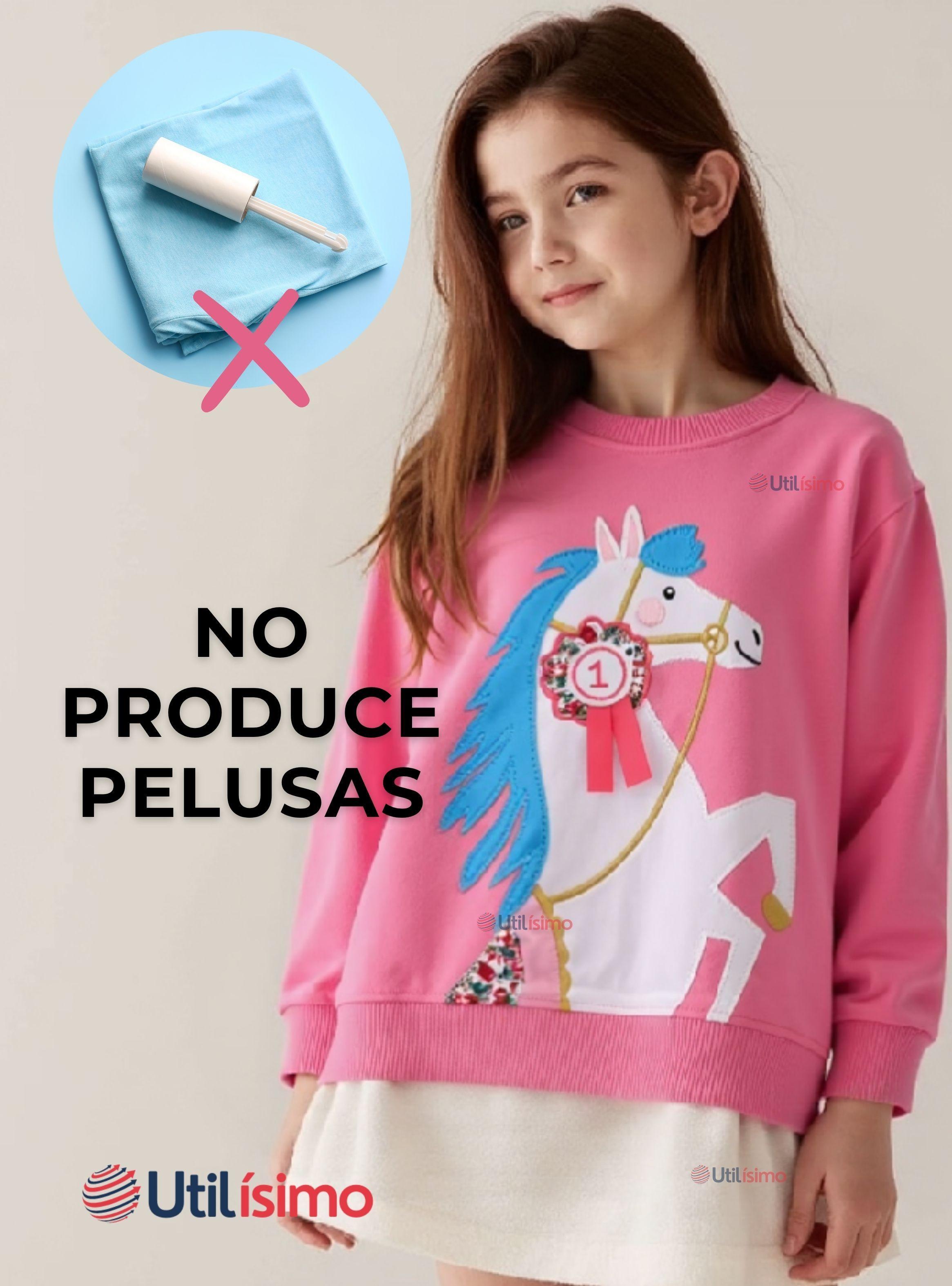 Polerón Algodón Cuello Redondo Niña Fucsia Unicornio-6