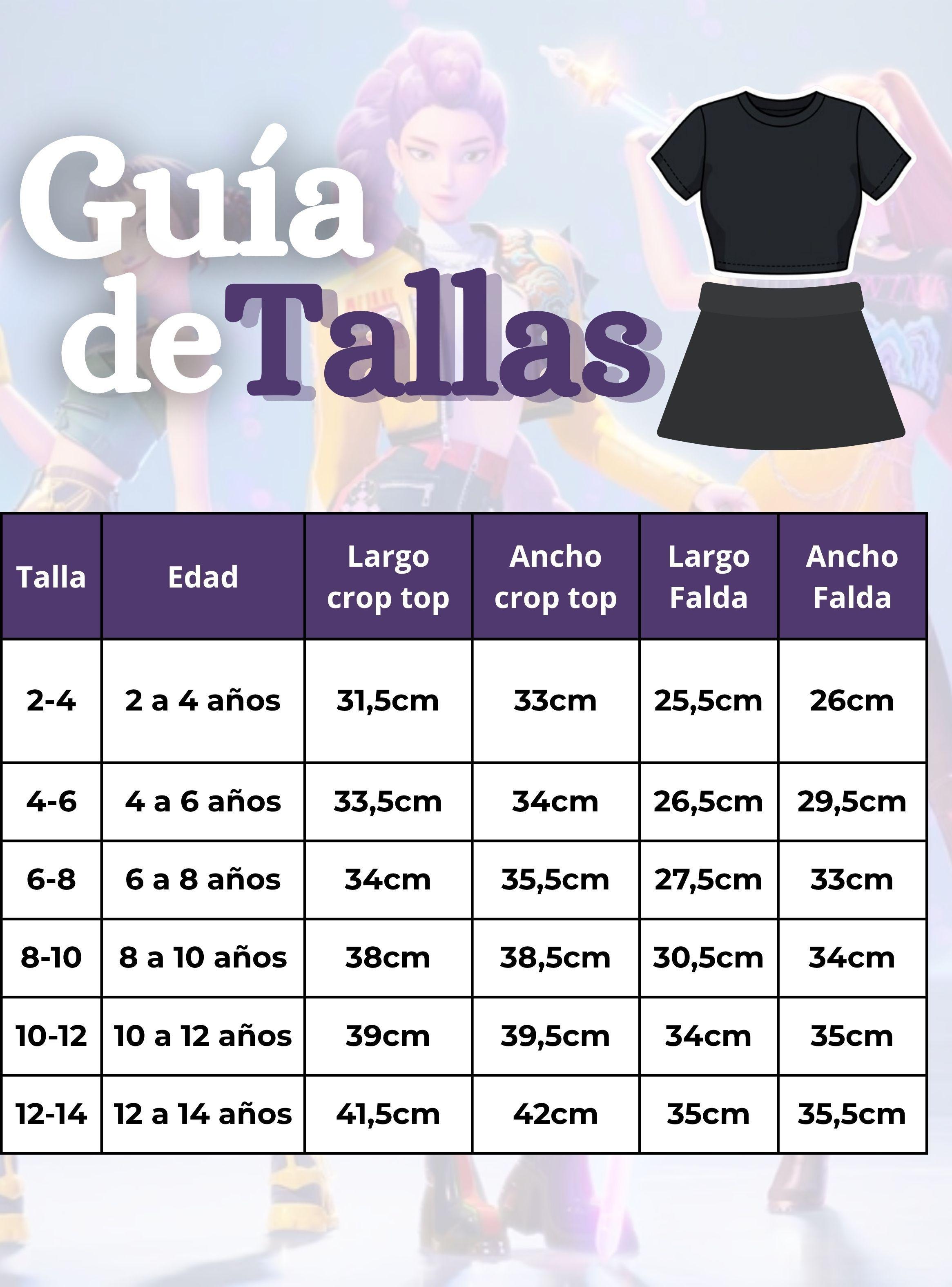 Pack 2 Conjuntos Huntrix  Algodón Crop Top Falda Short Niña HUNTR/X Demon Hunters Rumi Mira Zoey-2