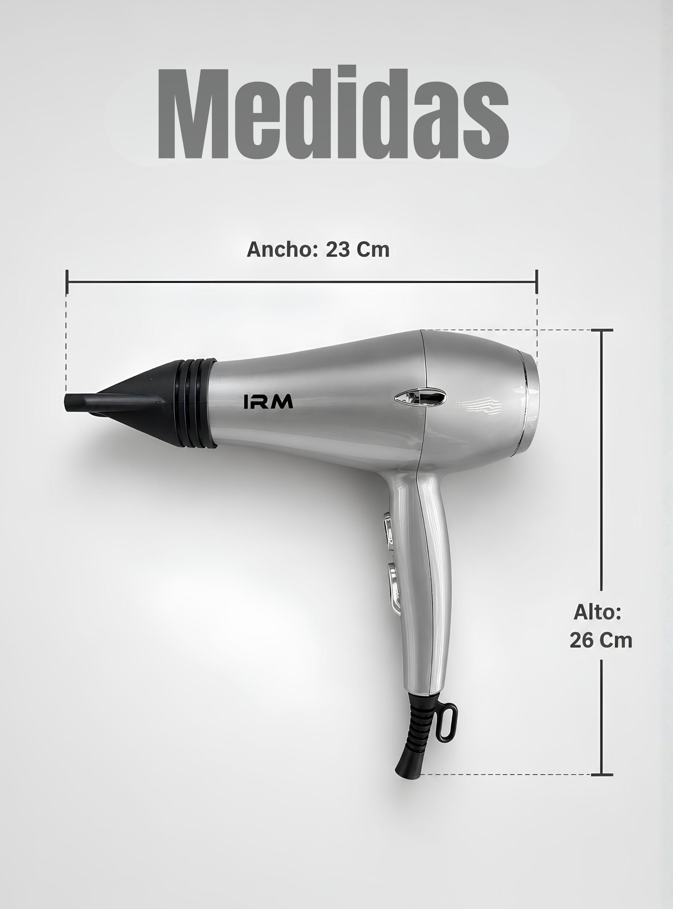Secador de cabello Profesional 5000w con Difusor Potencia y Estilo Plateado-1