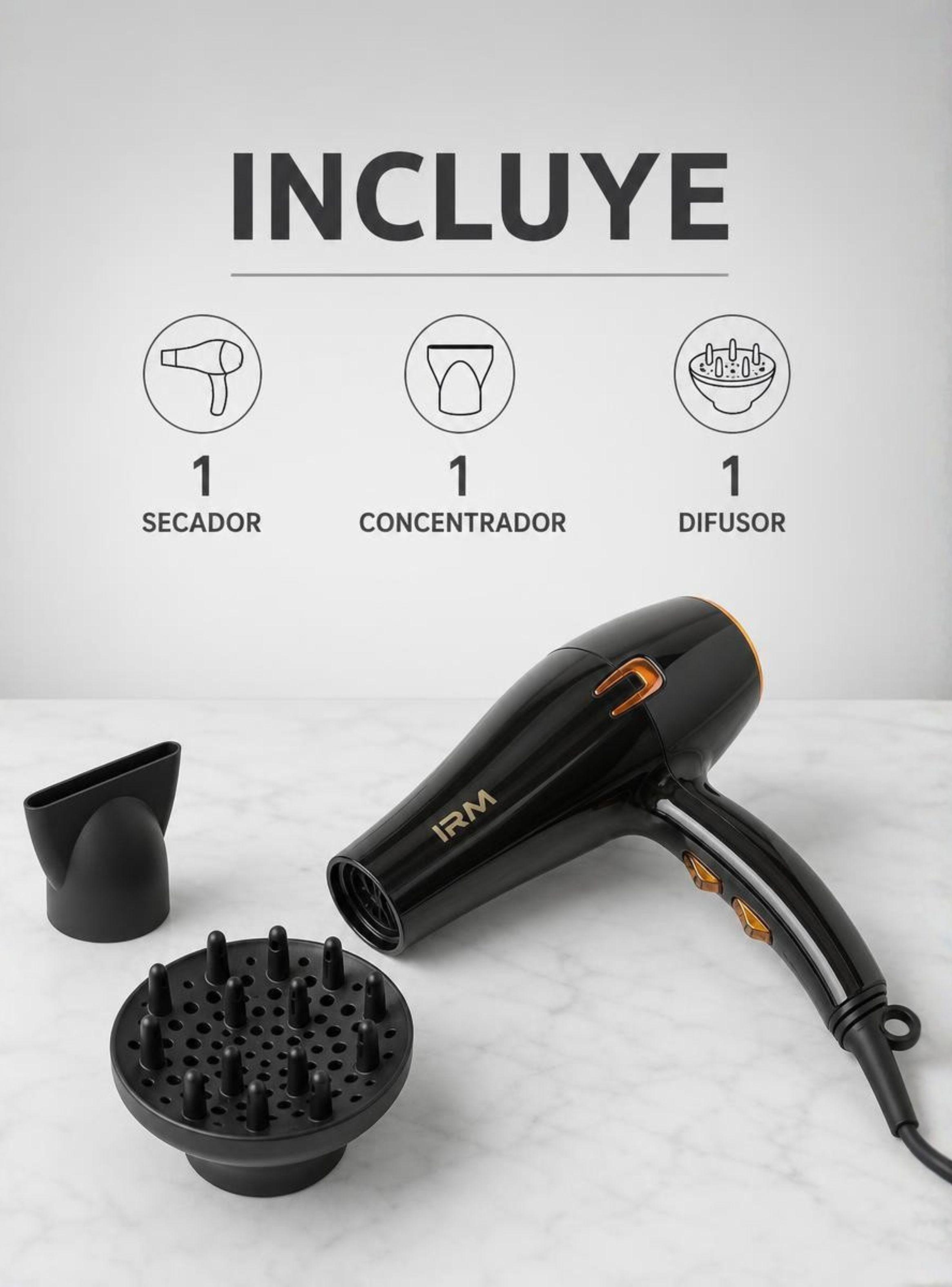  Secador De Cabello Profesional 1800W Potente y Liviano Hair Dryer-1