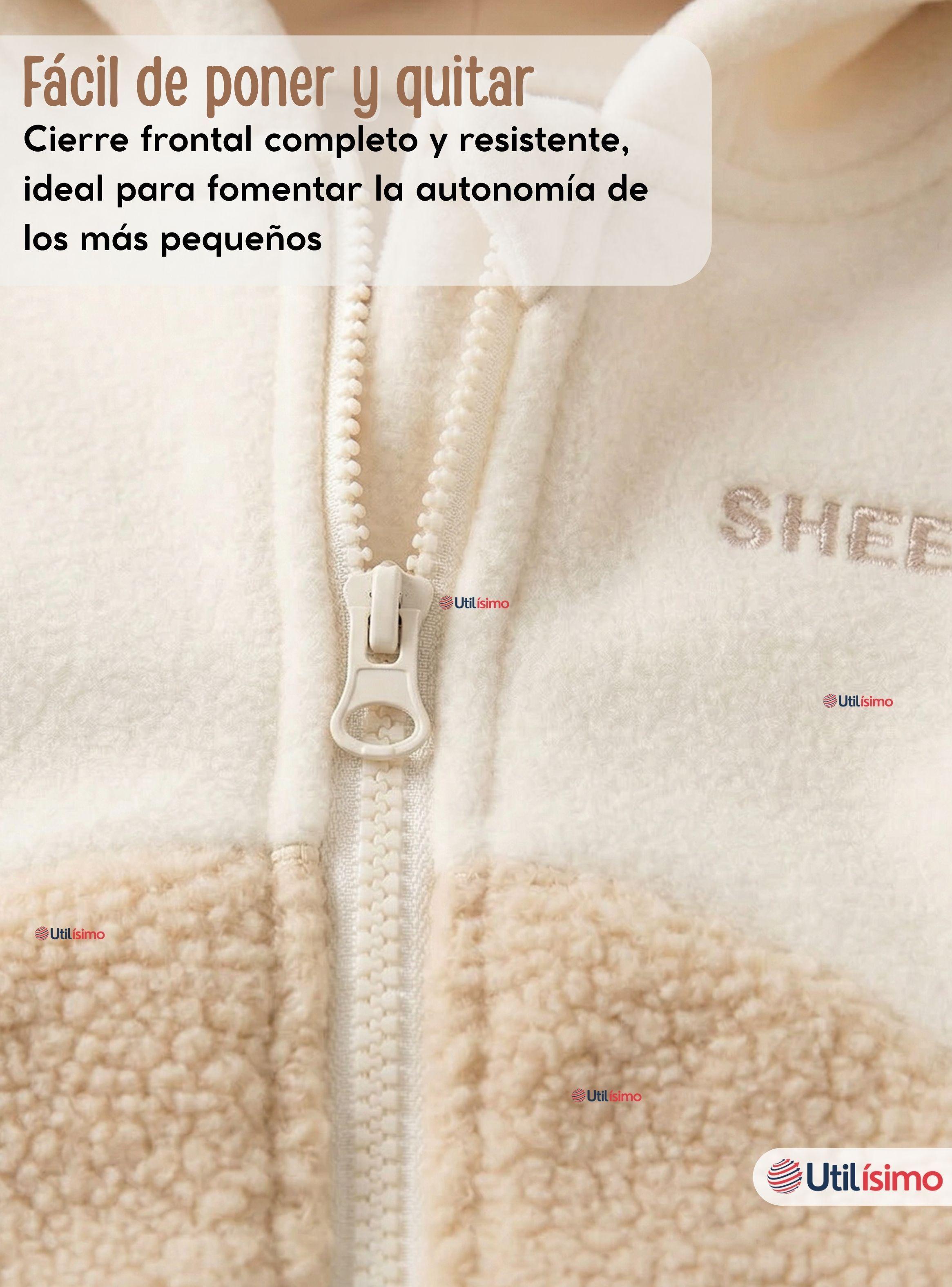 Polerón Polar Con Capucha Invierno para Bebé Niña Fluffy Sheep-5