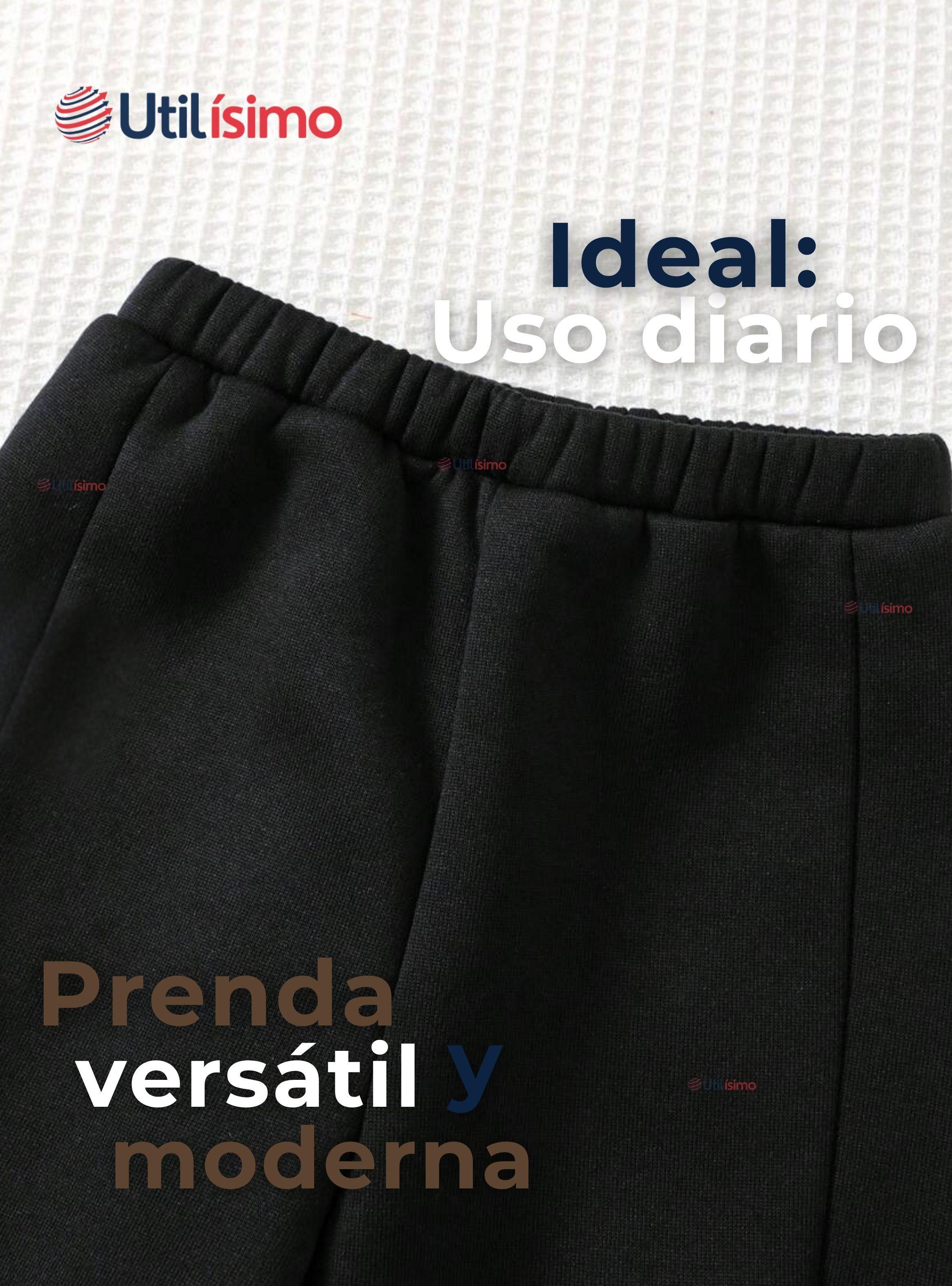 Buzo Forrado de Polar Niños Pantalón Negro-5
