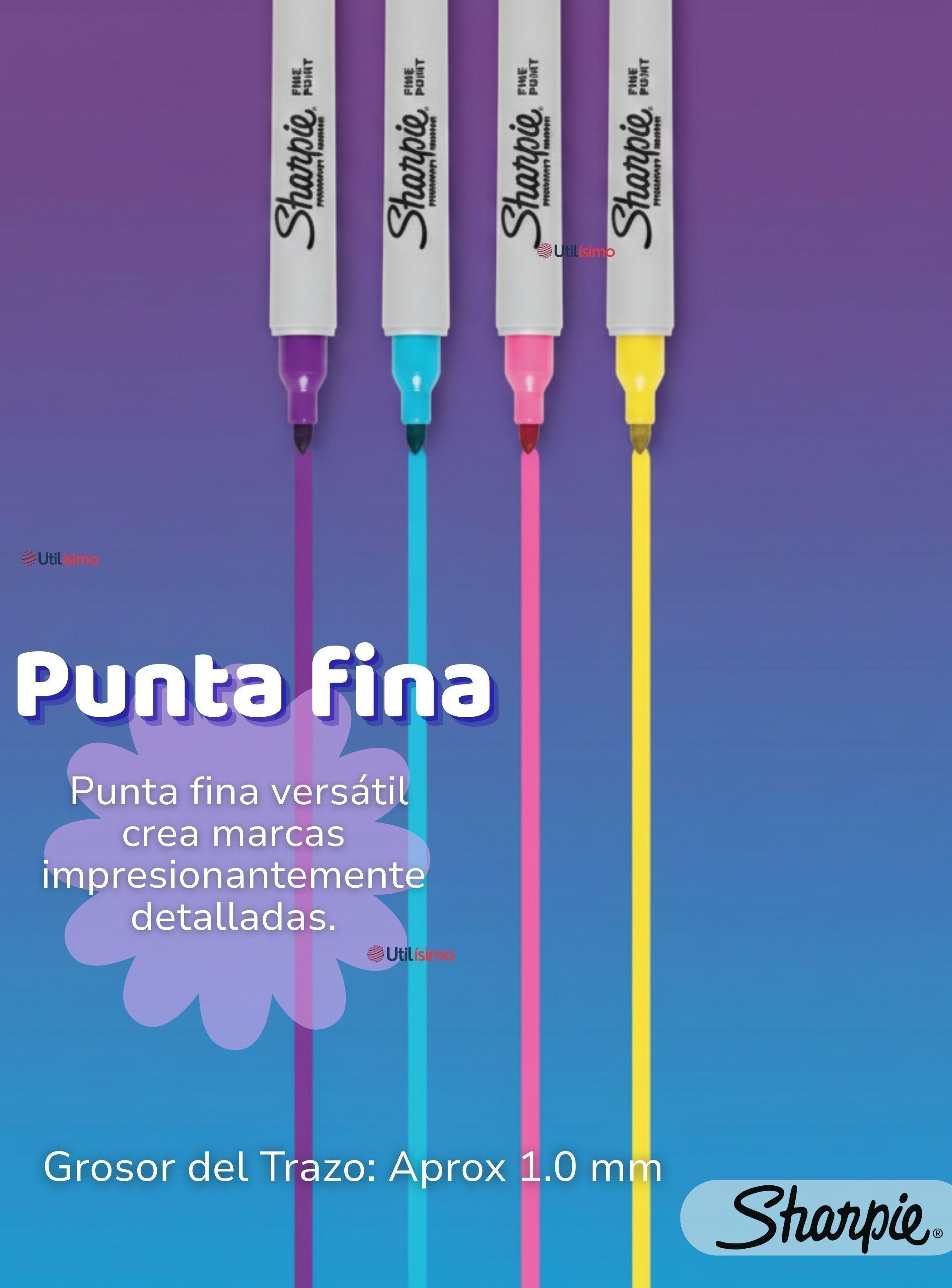 Set 24 Plumones Sharpie Punta Fina Marcadores en Colores Surtidos-4