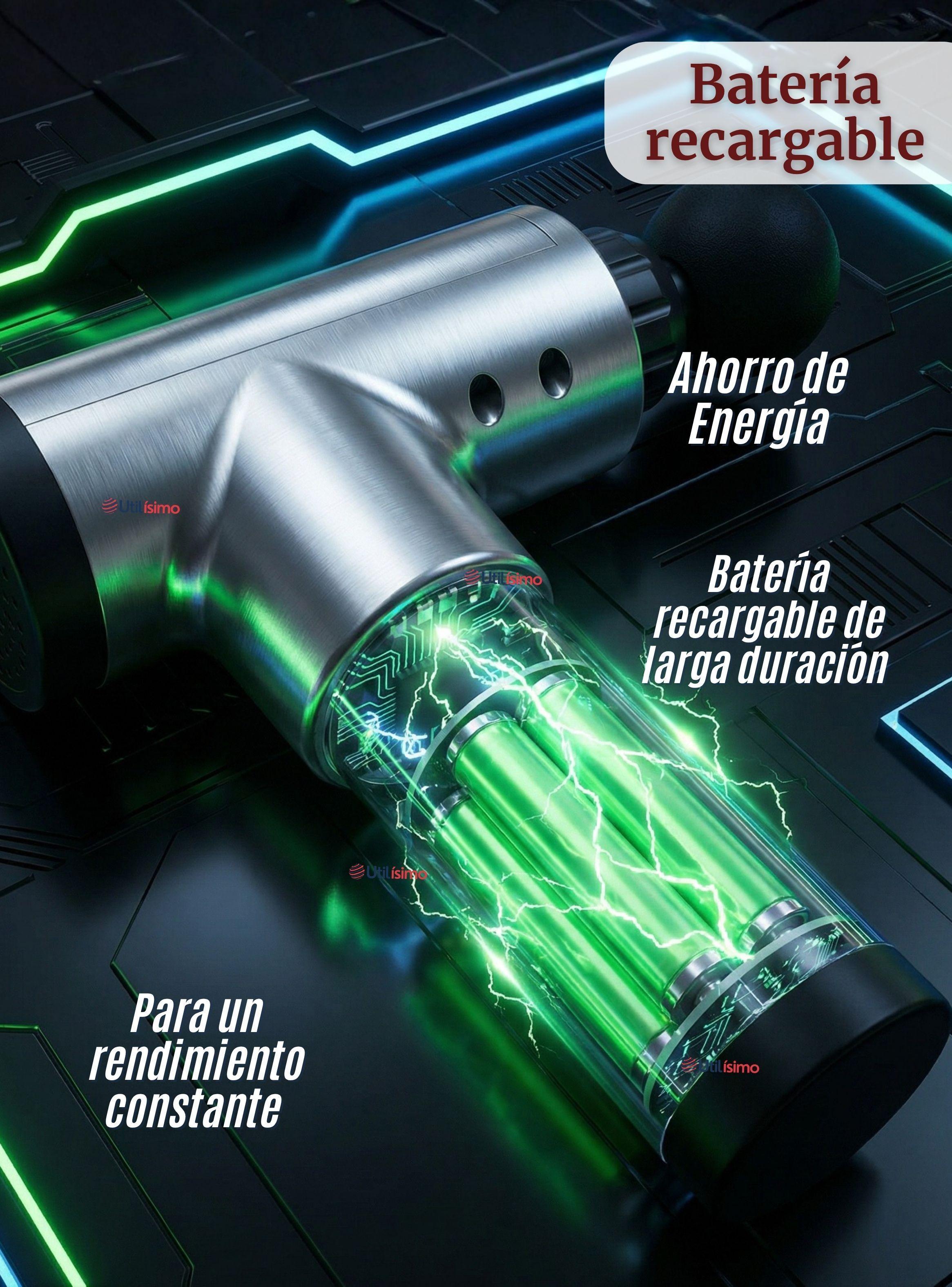 Masajeador Muscular Kinesgun Pistola Maquina Para Masajes Gris-6