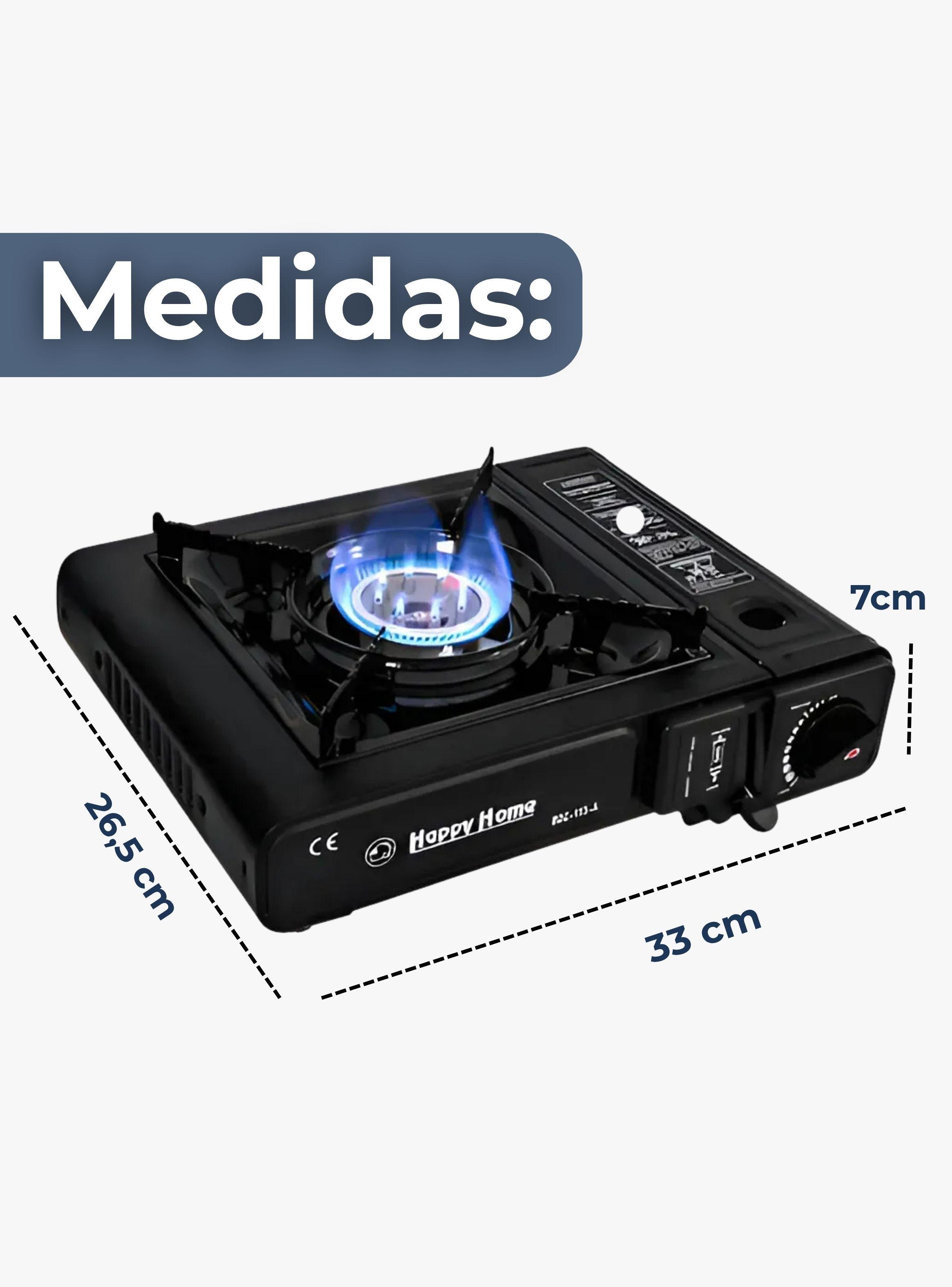 Cocina Portátil De Camping Con Maletin De Trasporte Cocinilla Negro-3