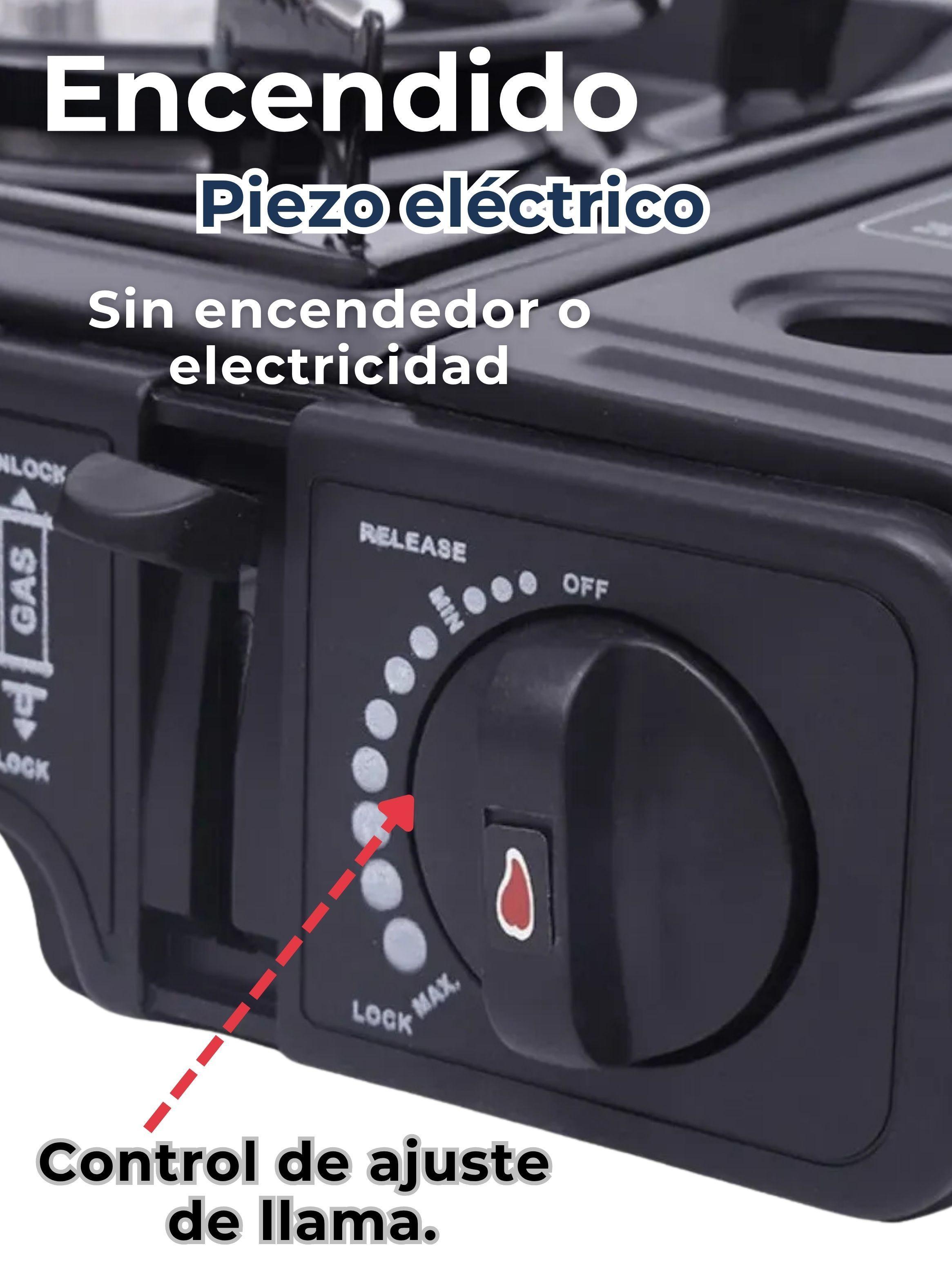 Cocina Portátil De Camping Con Maletin De Trasporte Cocinilla Negro-5
