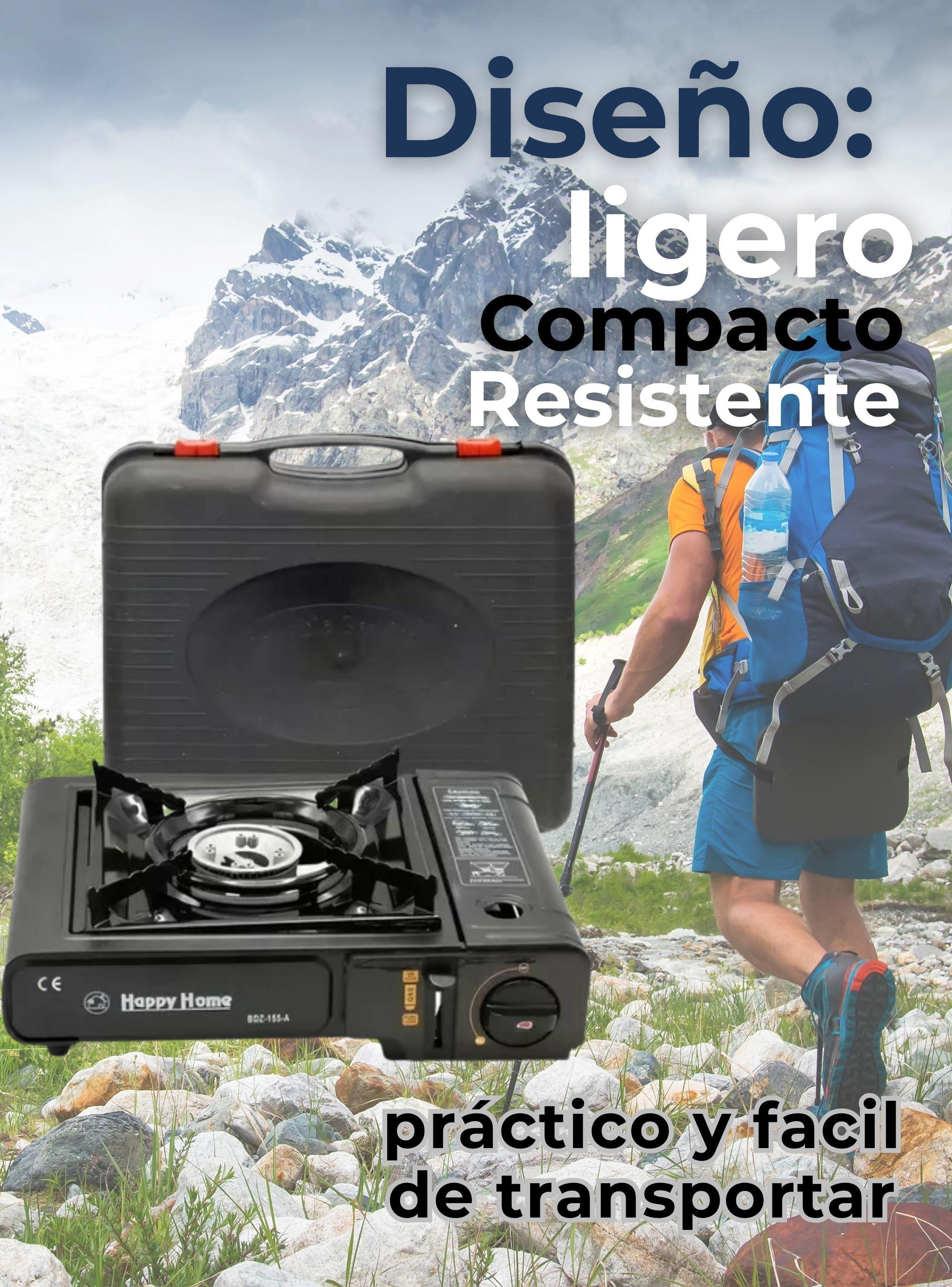 Cocina Portátil De Camping Con Maletin De Trasporte Cocinilla Negro-6