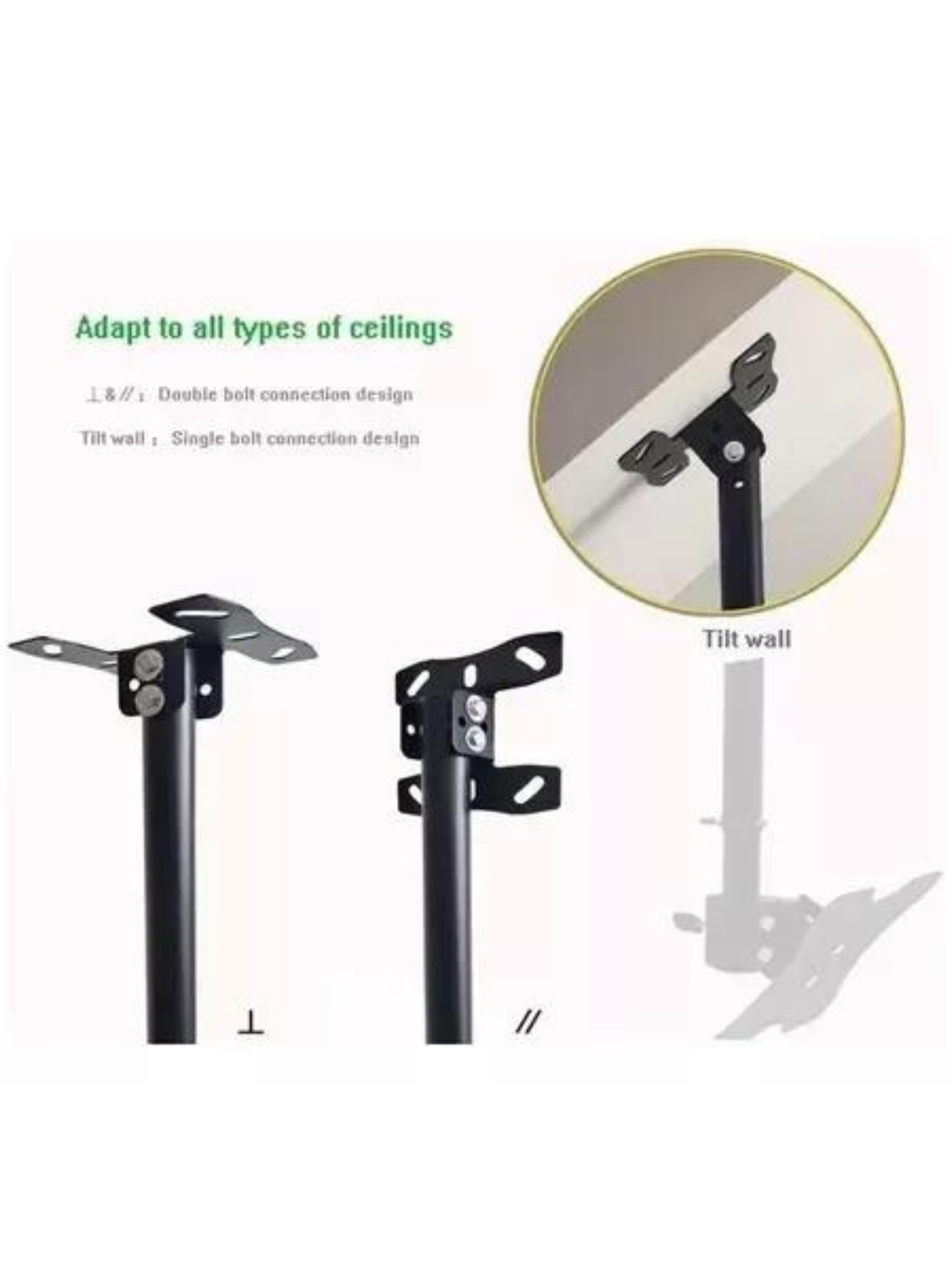 Soporte Tv Techo O Pared Ajustable Base 32 A 85 Pulgadas-3