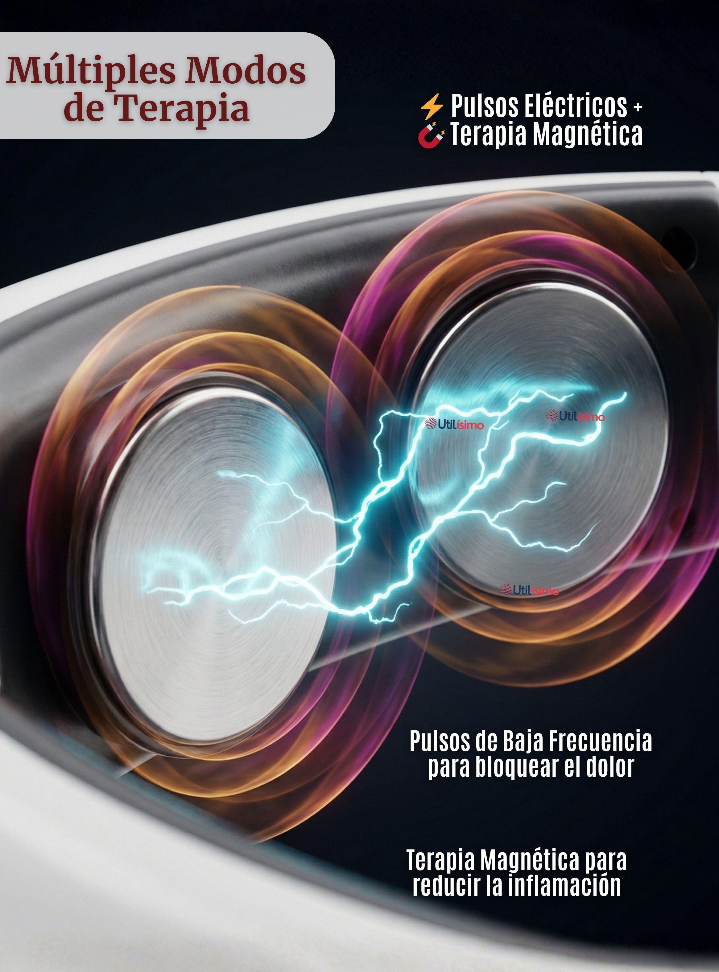 Masajeador Electro Estimulador de Cervical Cuello Recargable 2 Electrodos-6