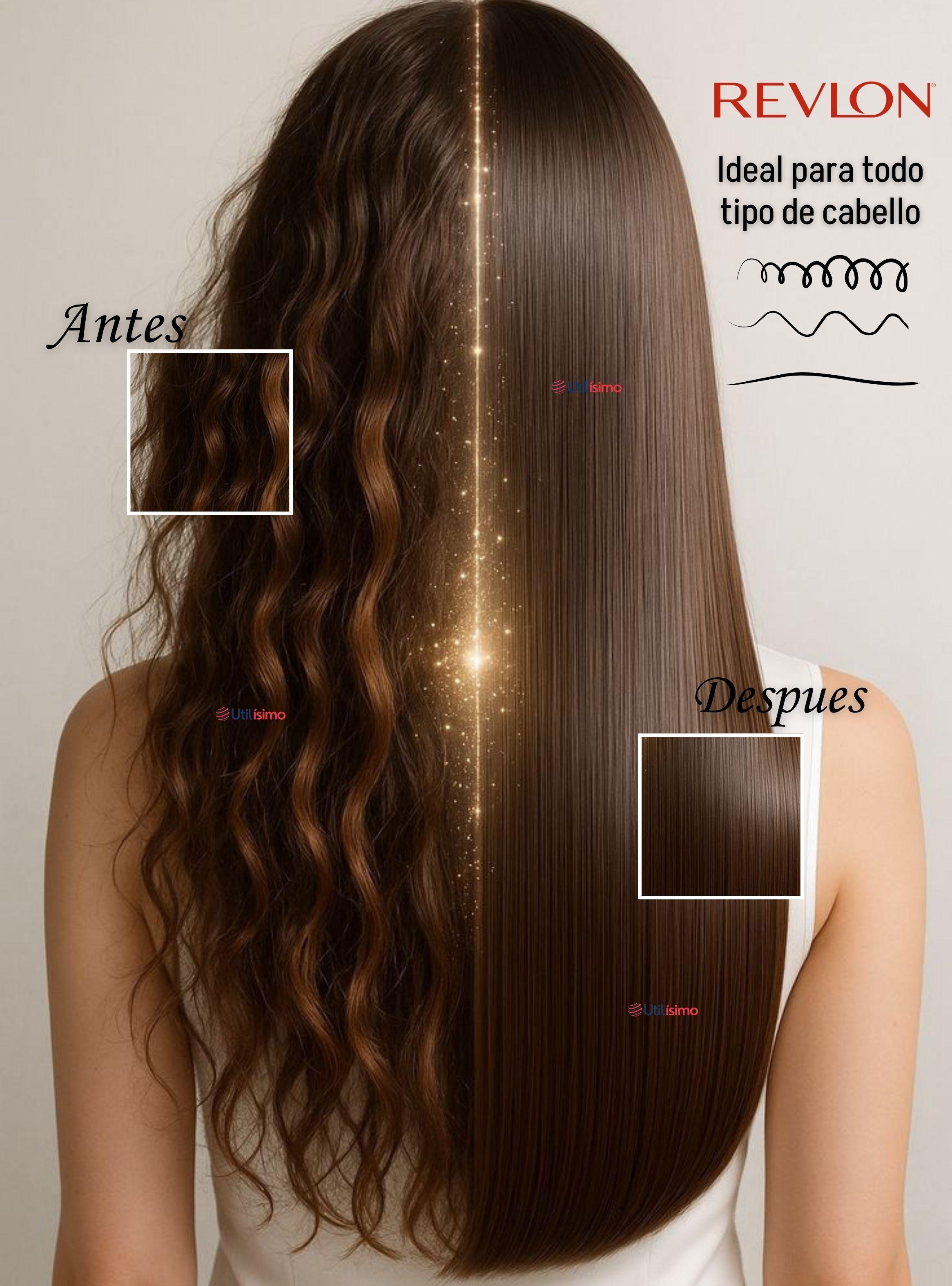 Plancha Alisadora De Cabello Revlon Placas De Cerámica RVST2182 Alaciadora Negra-6