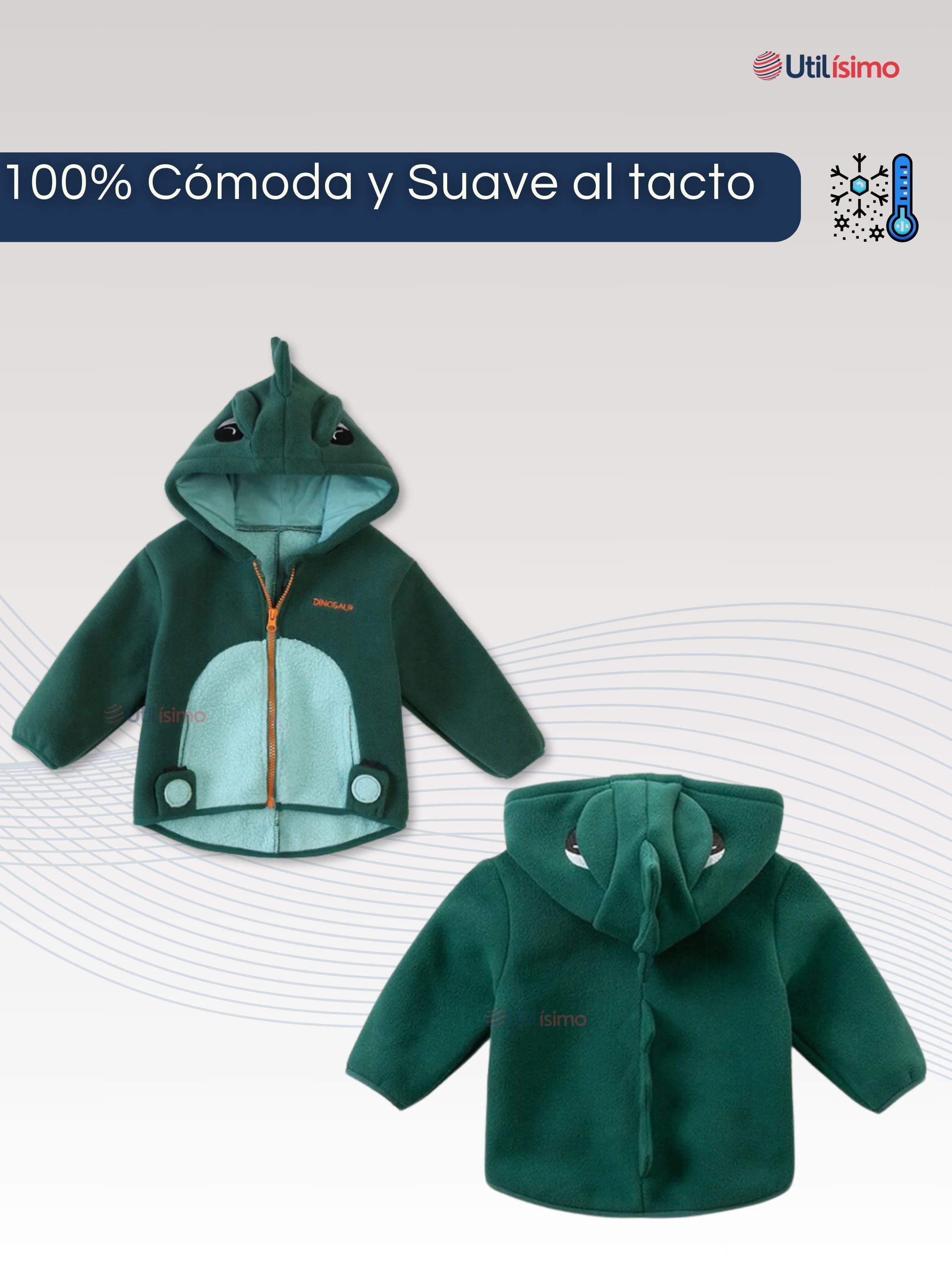 Chaqueta Polar Manga Larga Con Capucha Niño Y Niña-4