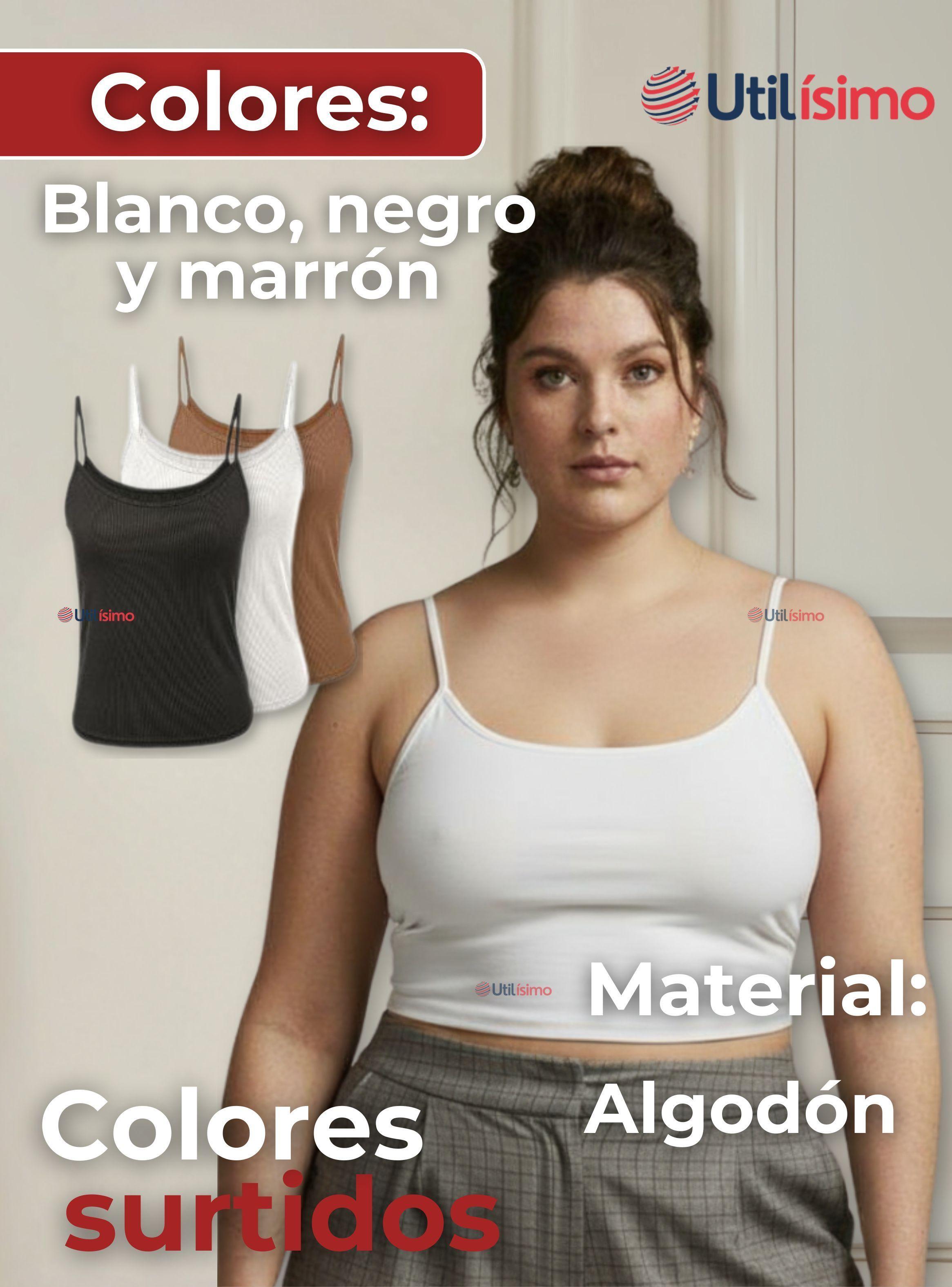 Polera Camiseta Pabilo Básica Elástica Lisa de Algodón Mujer en Colores Surtidos-1
