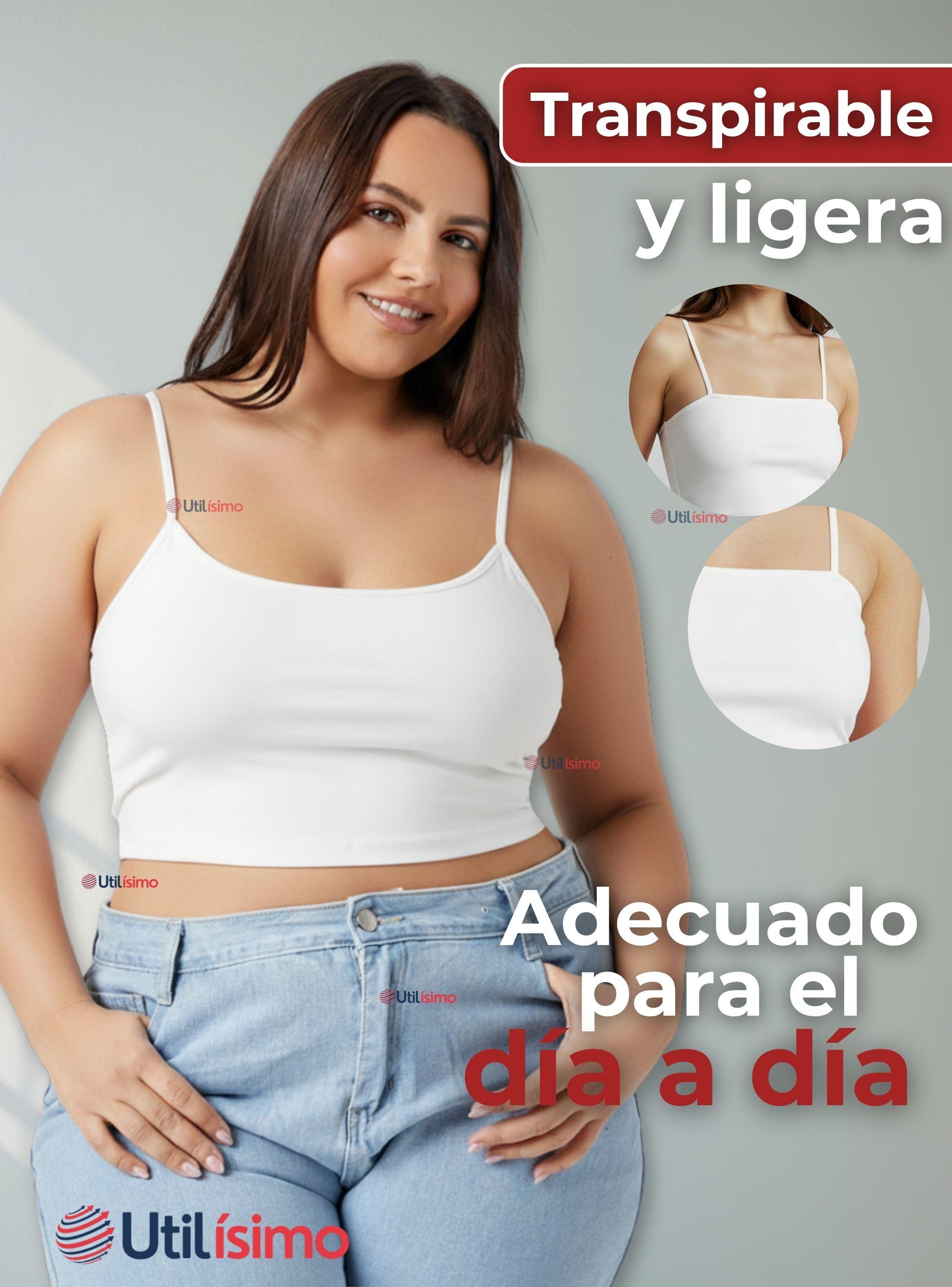 Polera Camiseta Pabilo Básica Elástica Lisa de Algodón Mujer en Colores Surtidos-6