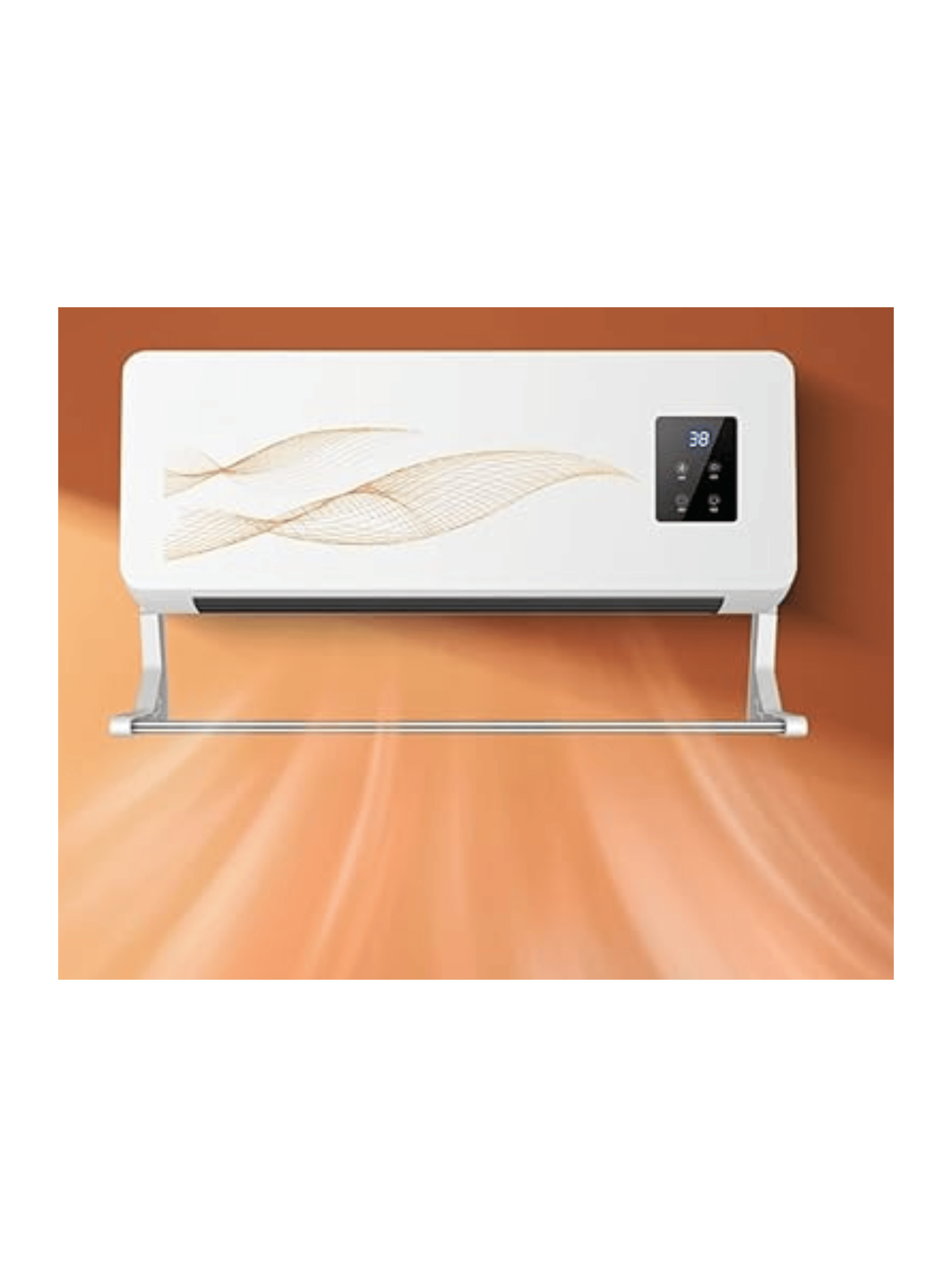 Calefactor Ventilador 2en1 Portátil Modular Pared Y Varilla De Secado-4