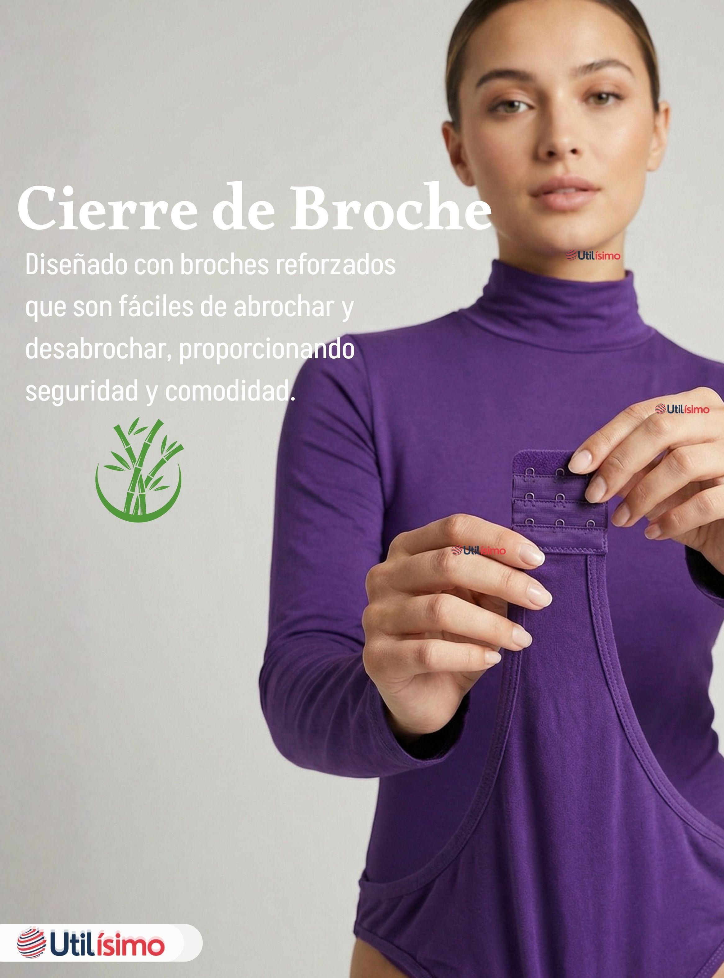 Pack 3 Bodys Manga Larga de Bambú Cuello Alto Beatle Mujer Colores Surtidos-4