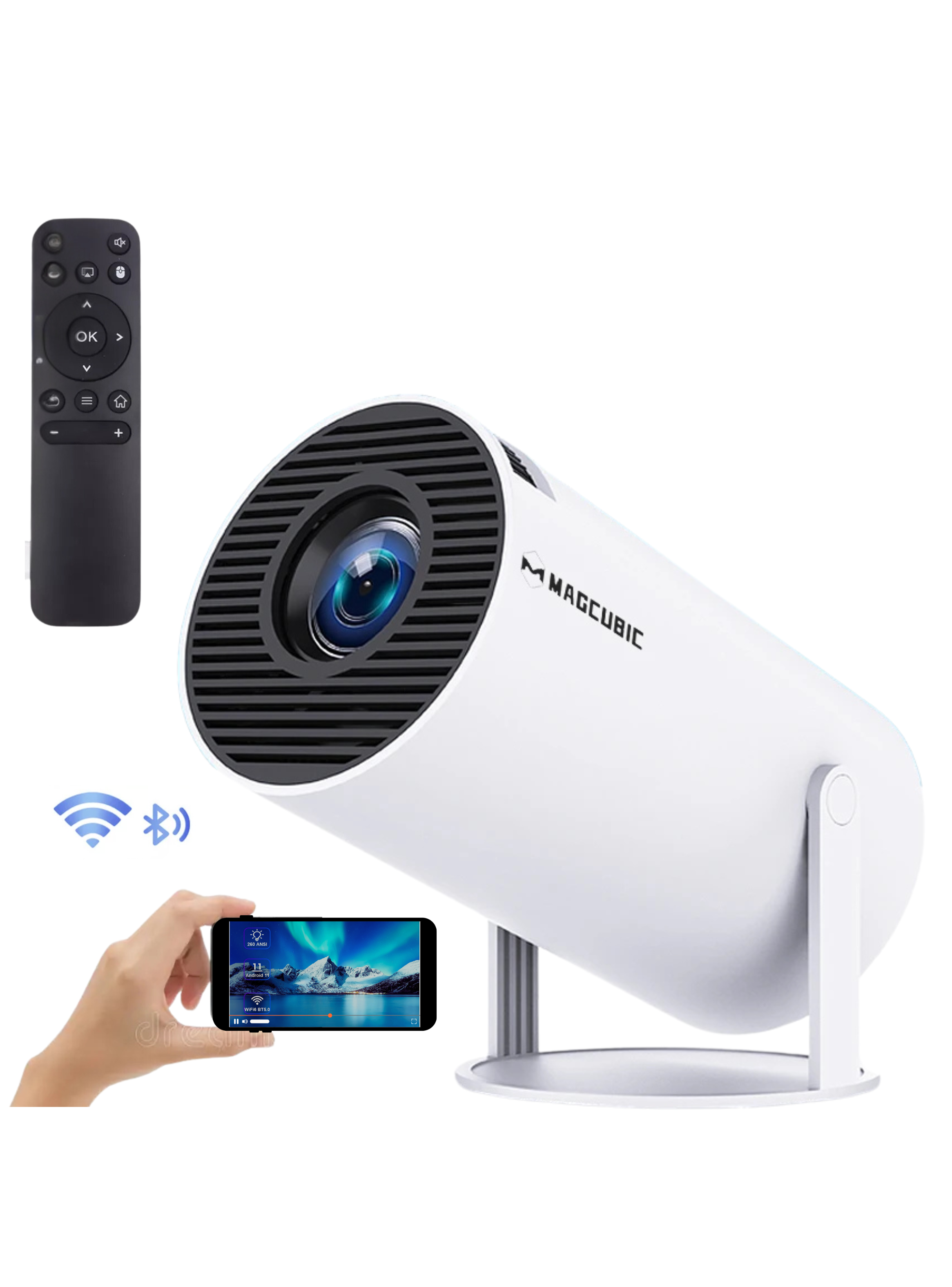 Proyector MagicCubic HY300 4K Android 11 Bluetooth HDMI-1
