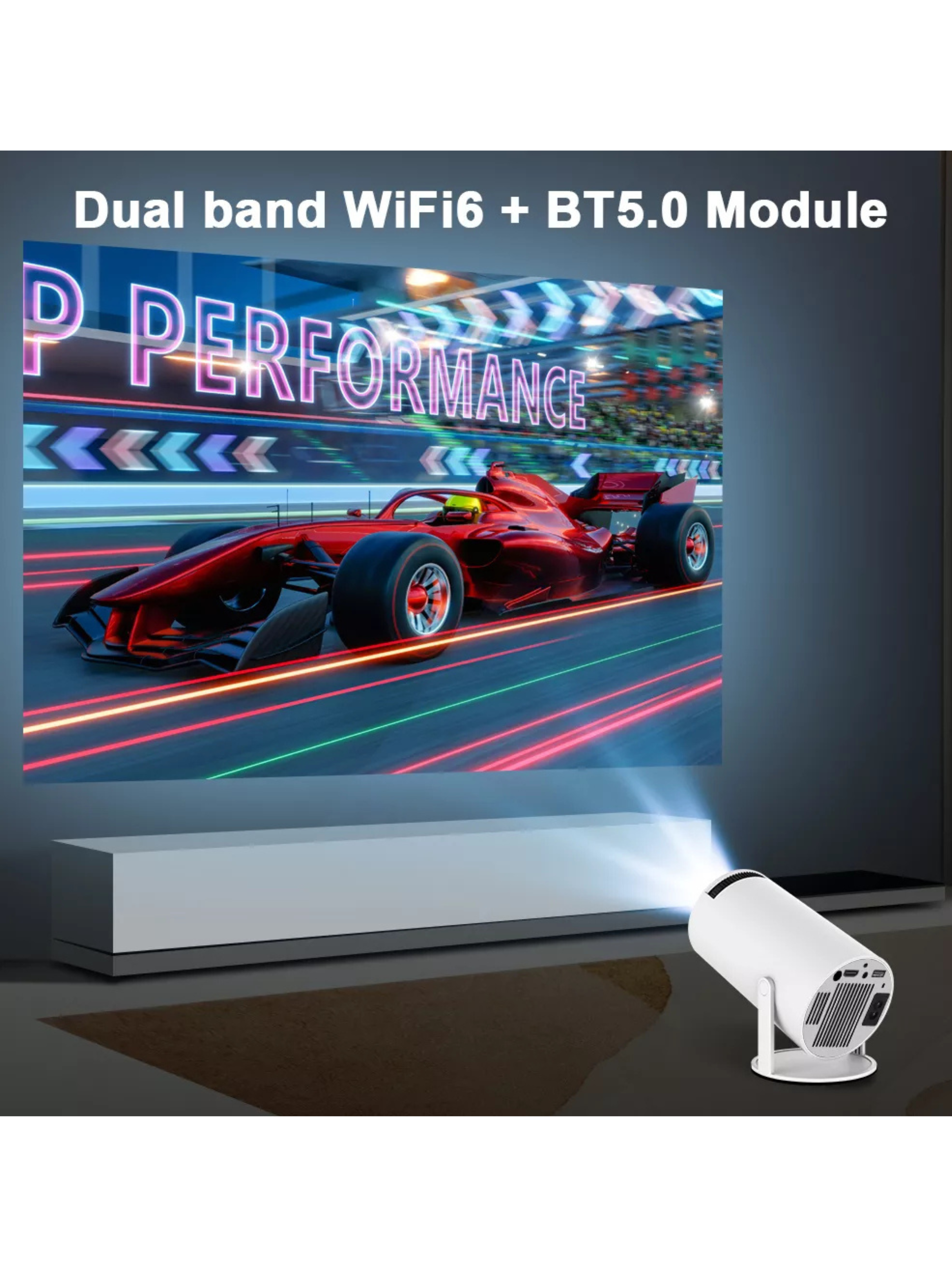 Proyector MagicCubic HY300 4K Android 11 Bluetooth HDMI-4