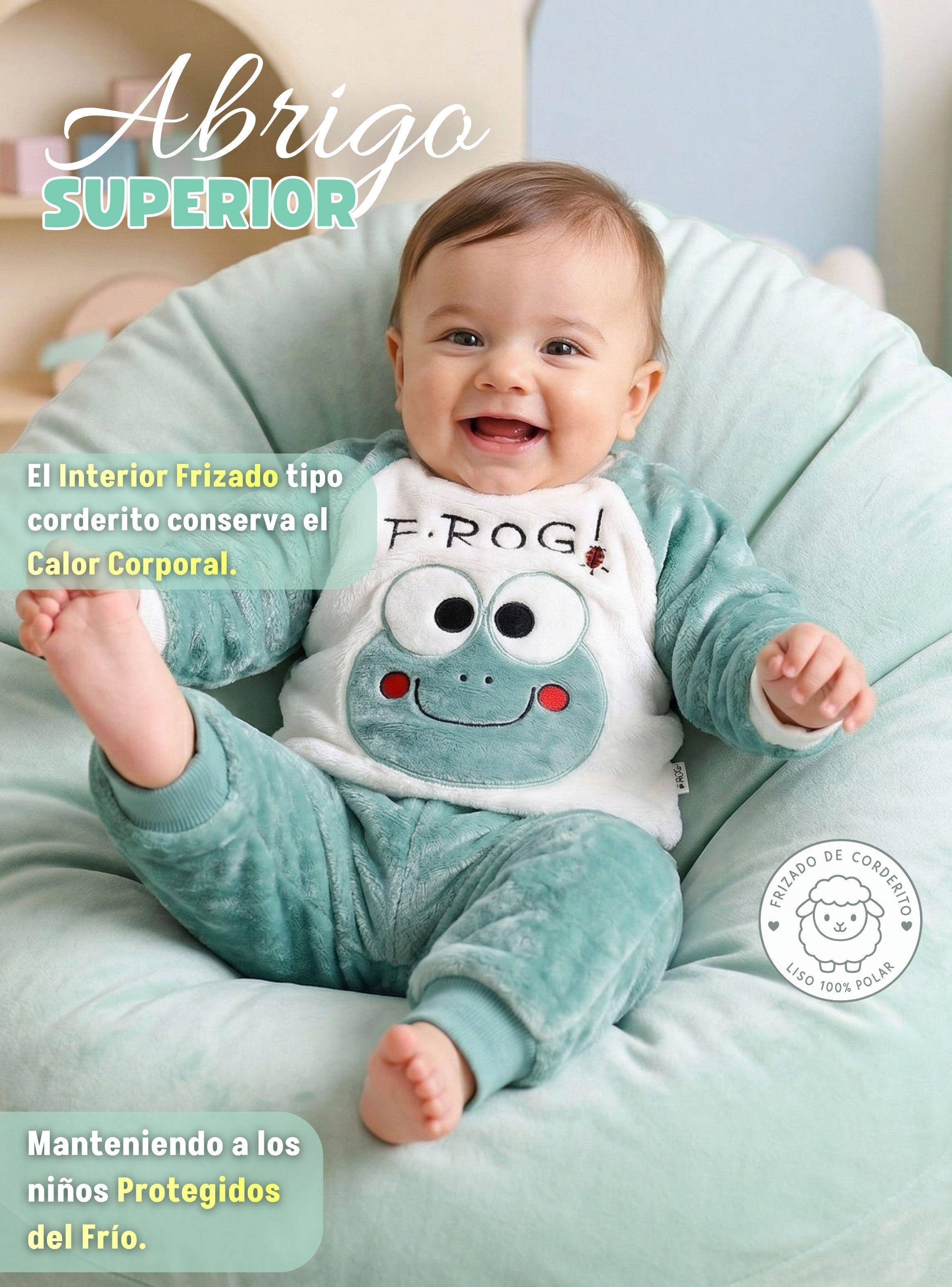 Conjunto 2 Piezas Polerón Buzo Frizado Corderito Liso Niño Bebe-6