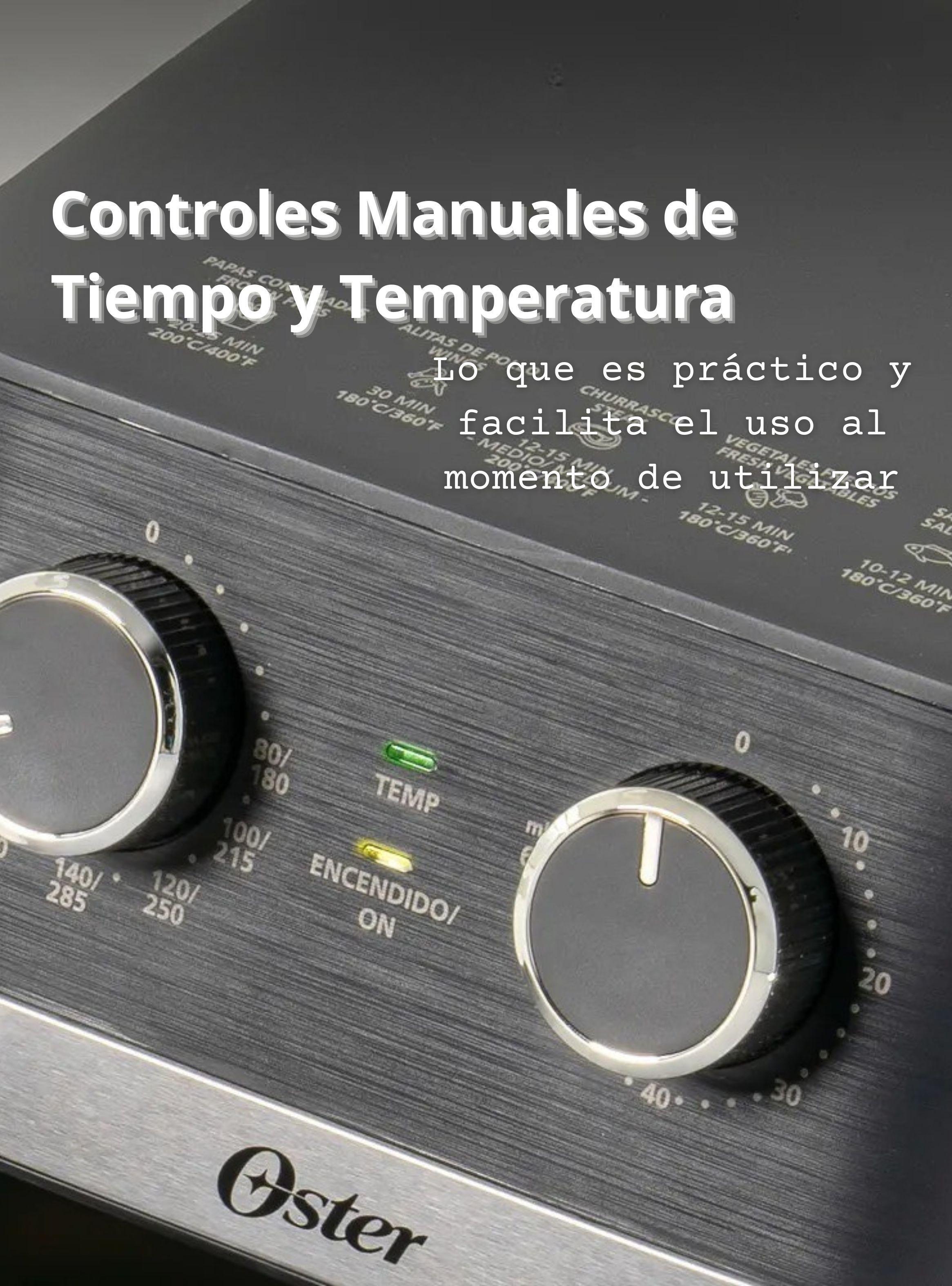 Oster® Freidora de Aire Manual, Recubrimiento Oster® DiamondForce, 4L de Capacidad + 300 Forros-6