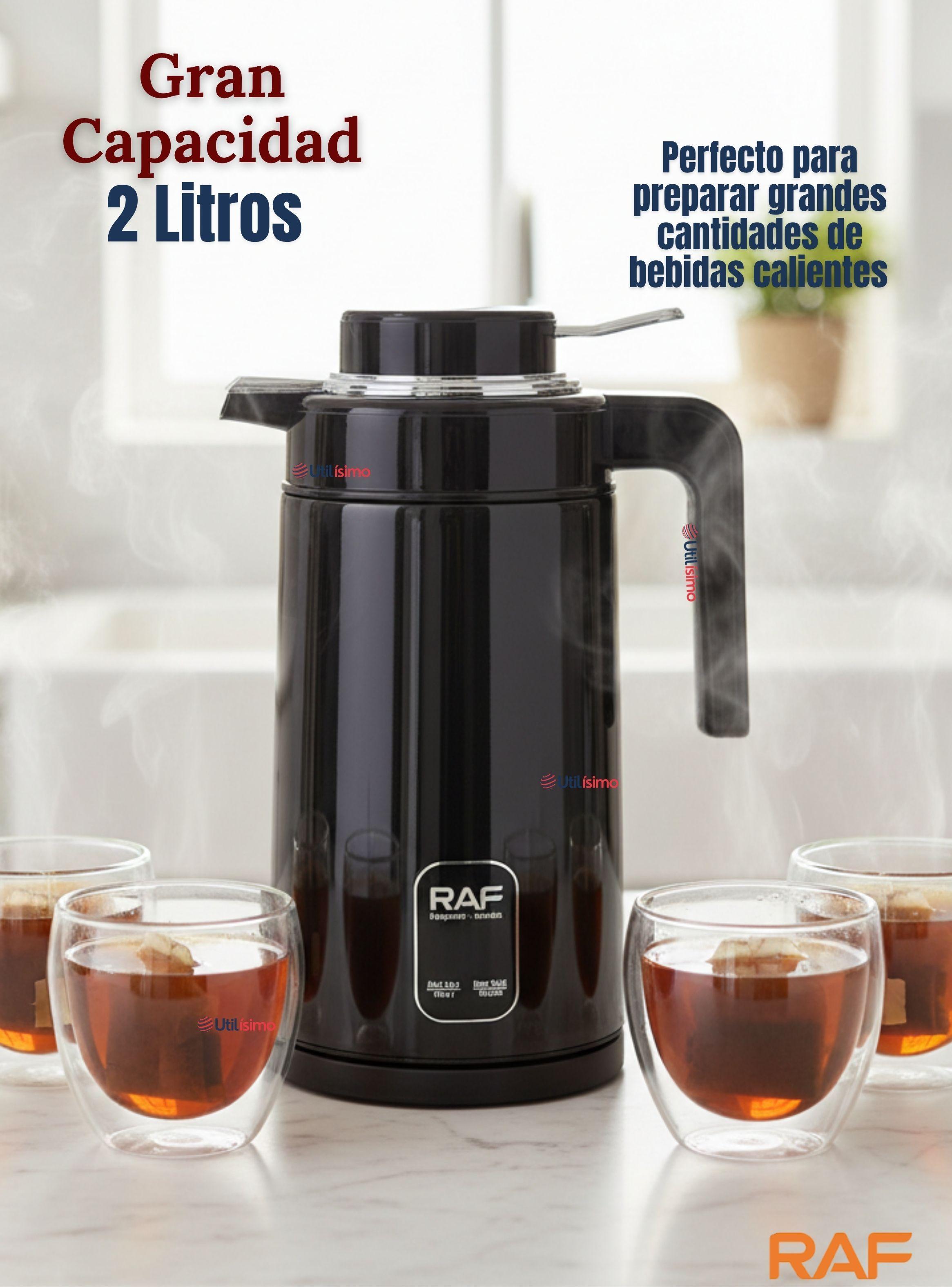 Termo Hervidor Eléctrico RAF 1360W Capacidad 2 Litros Negro-4