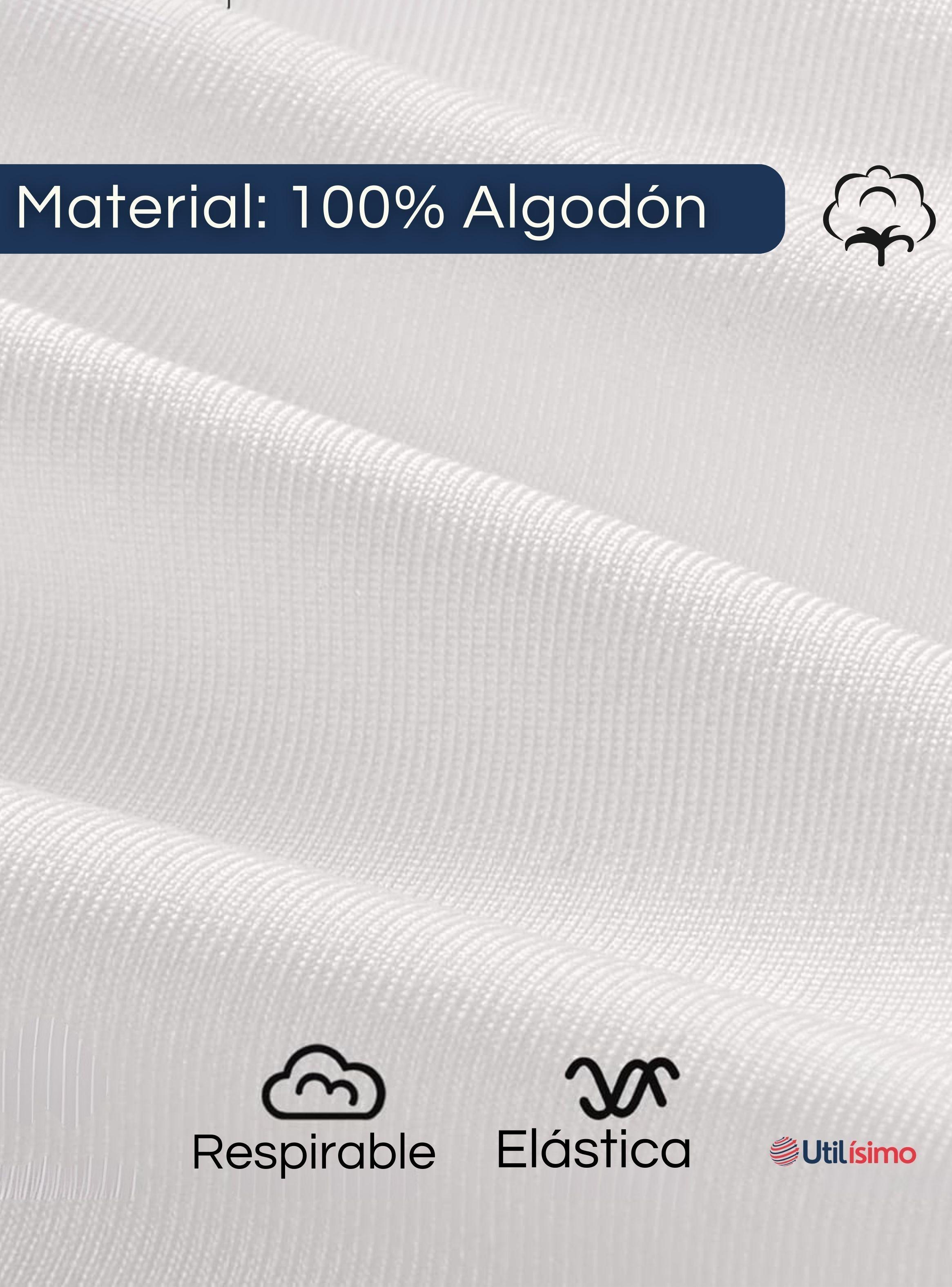 Pack 6 Camisetas Algodón Manga Larga Polera Niña Primera Capa Cuello Redondo Blanca-7