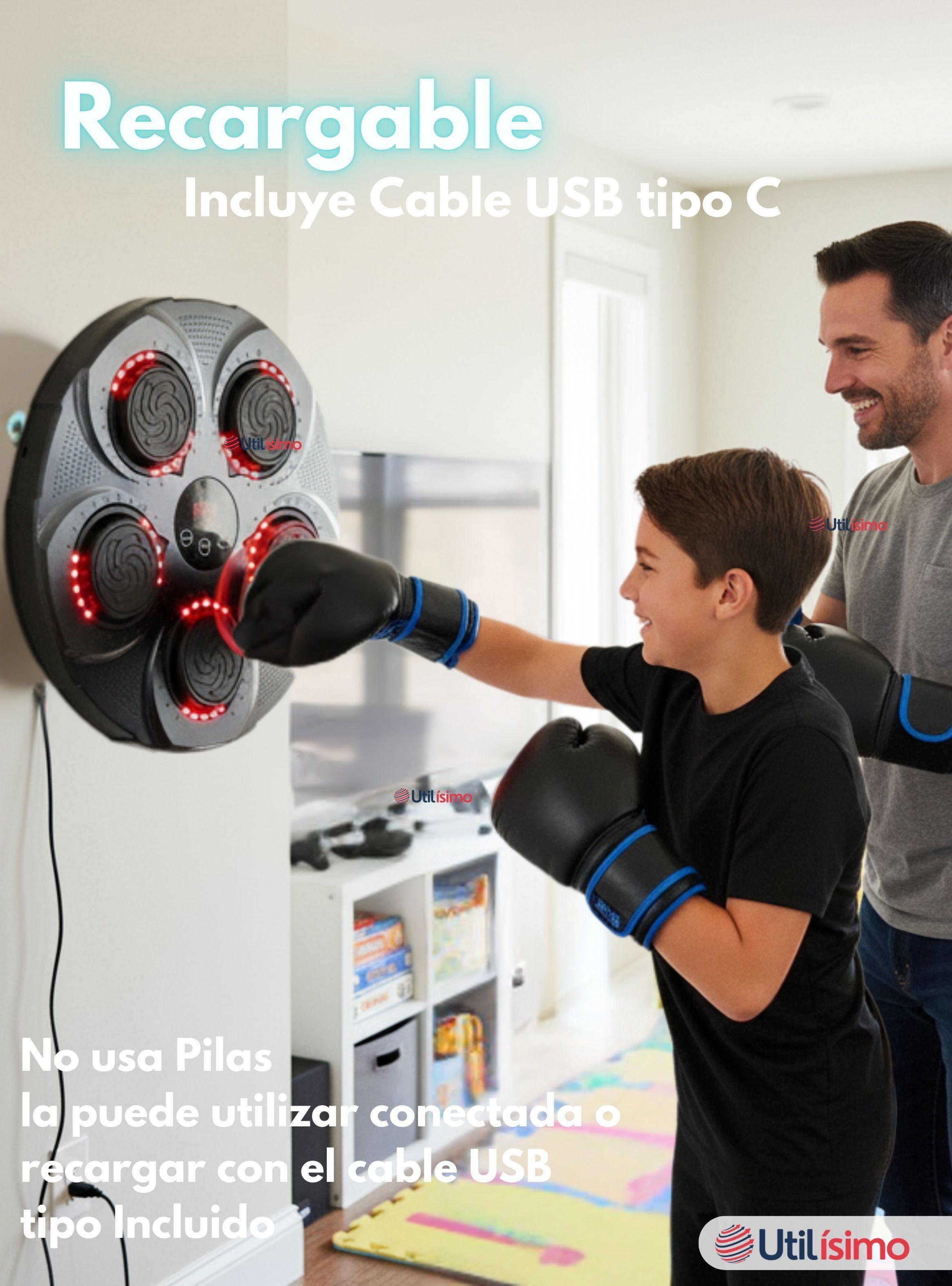 Máquina Boxeo Musical con Bluetooth y Guantes para Adultos-6