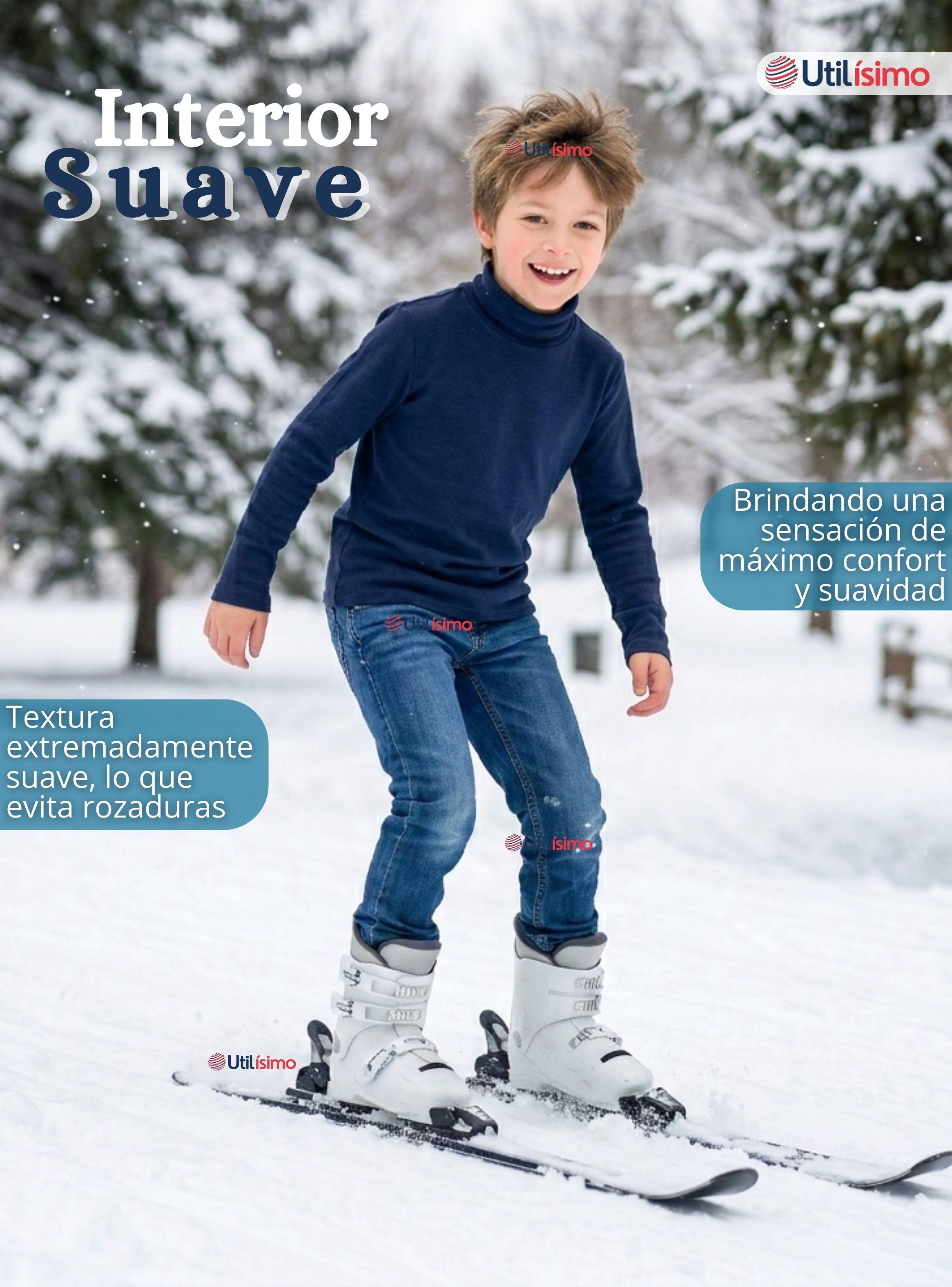 Pack 3 Poleras Camisetas Polar Primera Capa Beatle Manga Larga Colores Surtidos Niños-6