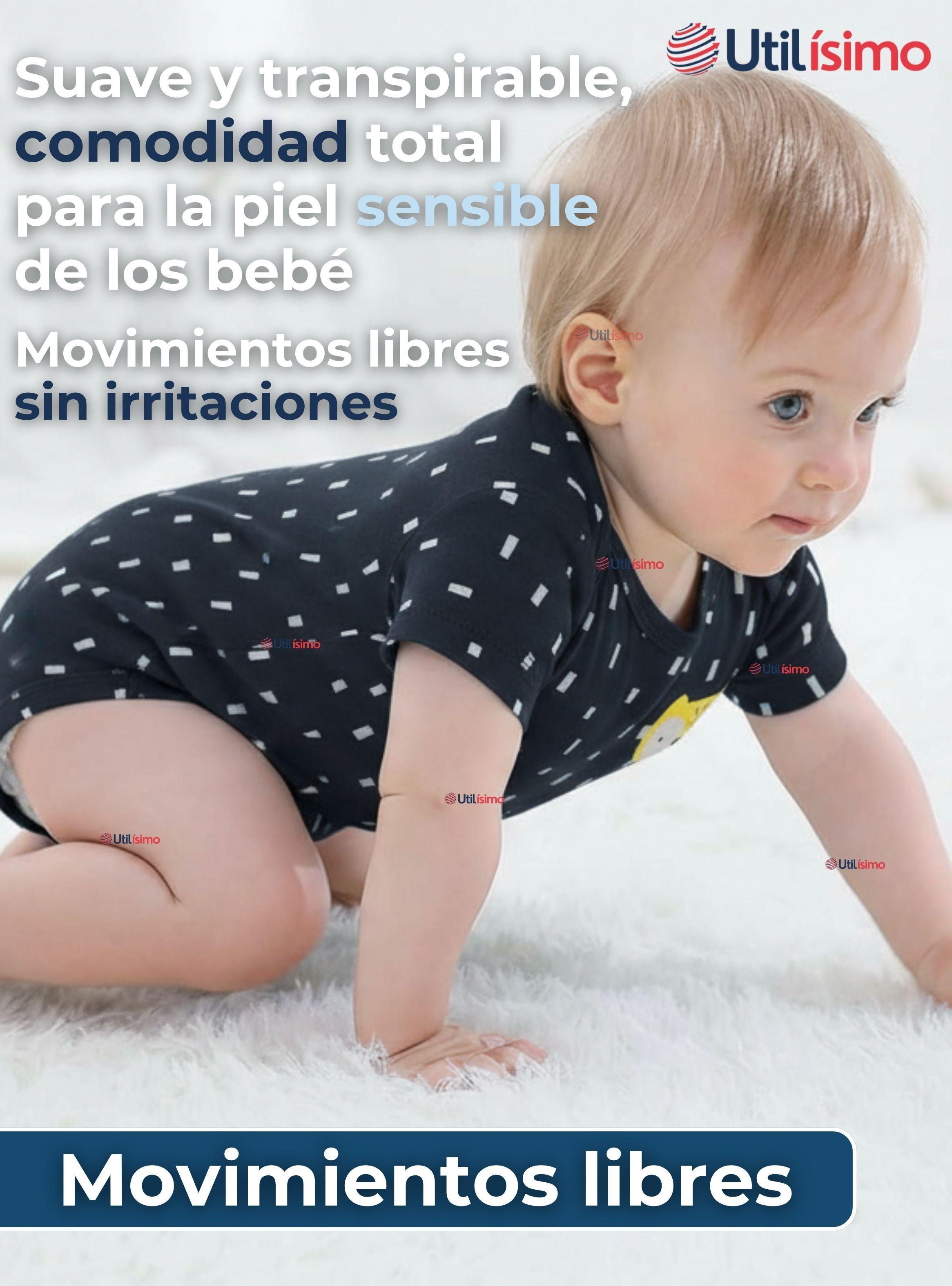 Pack 5 Bodys Niños Manga Corta Tedmimak 100% Algodón Baby BE KIND-4