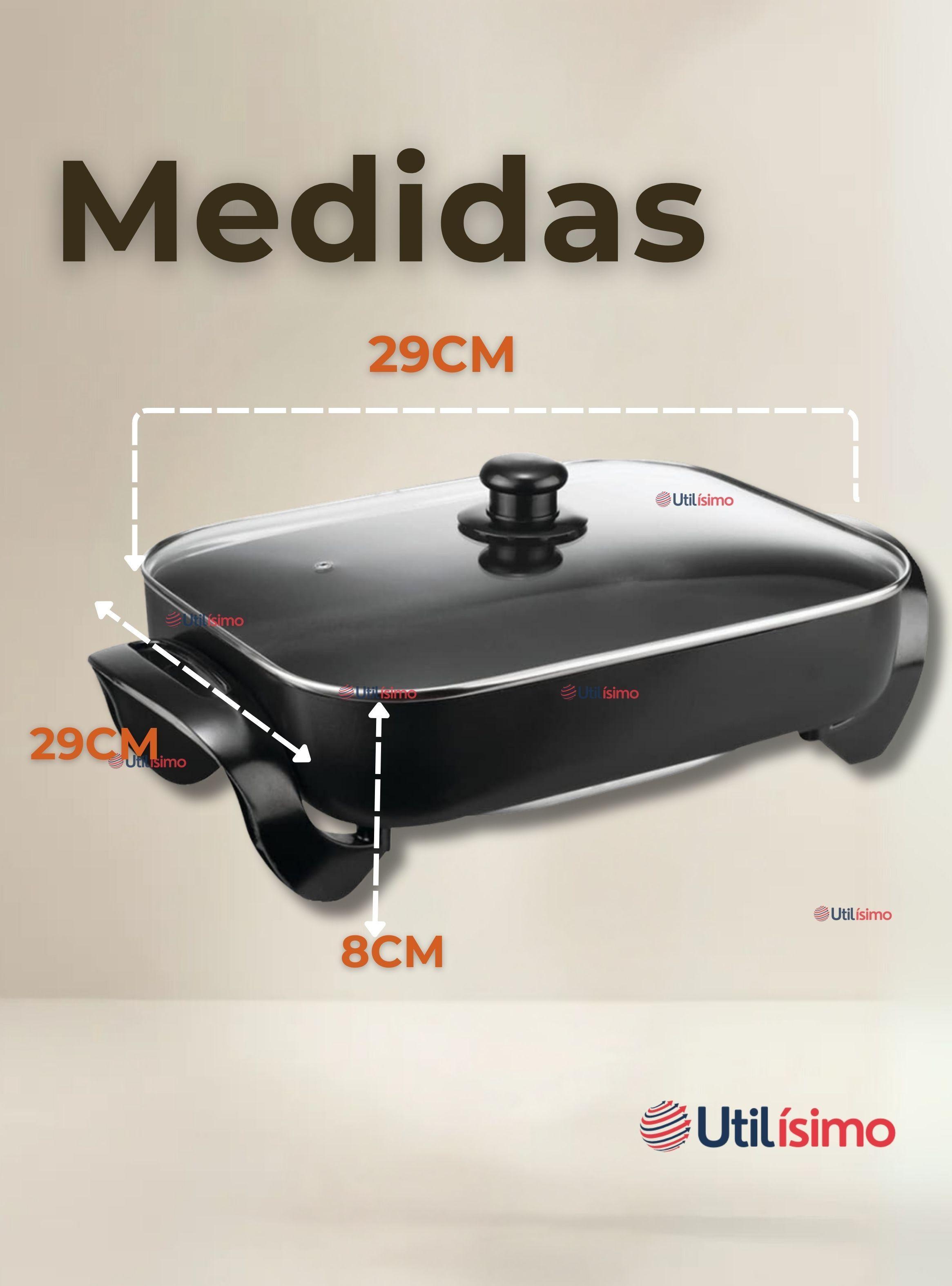 Sartén Eléctrico Sokany 1500W  Olla Antiadherente Multifuncional-2