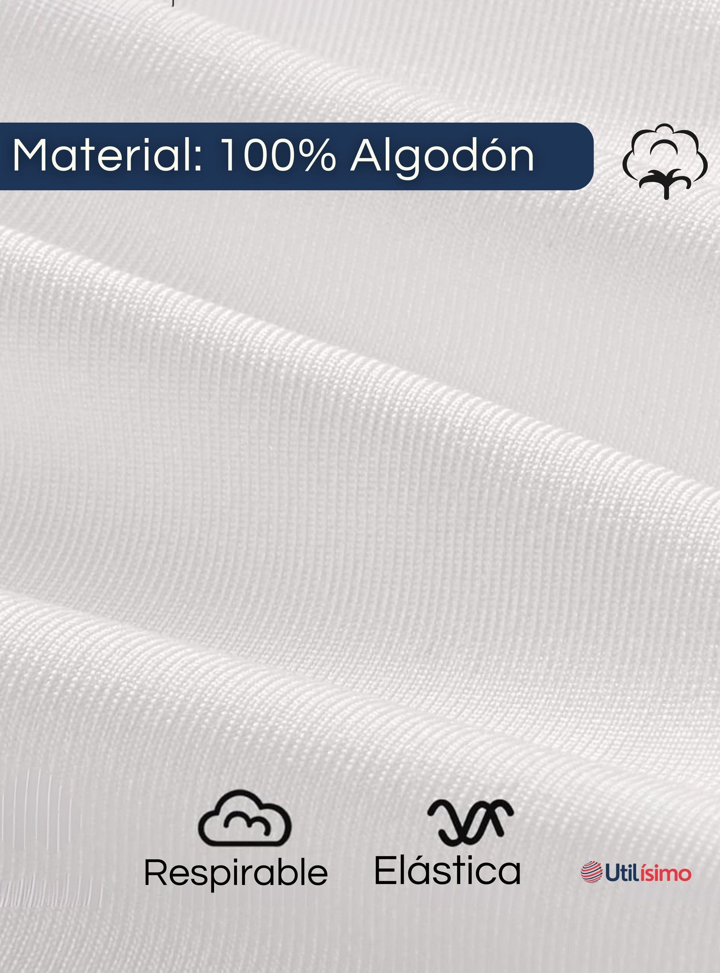 Pack 6 Camisetas Algodón Manga Larga Poleras Primera Capa Niña Cuello Redondo Blanca-6