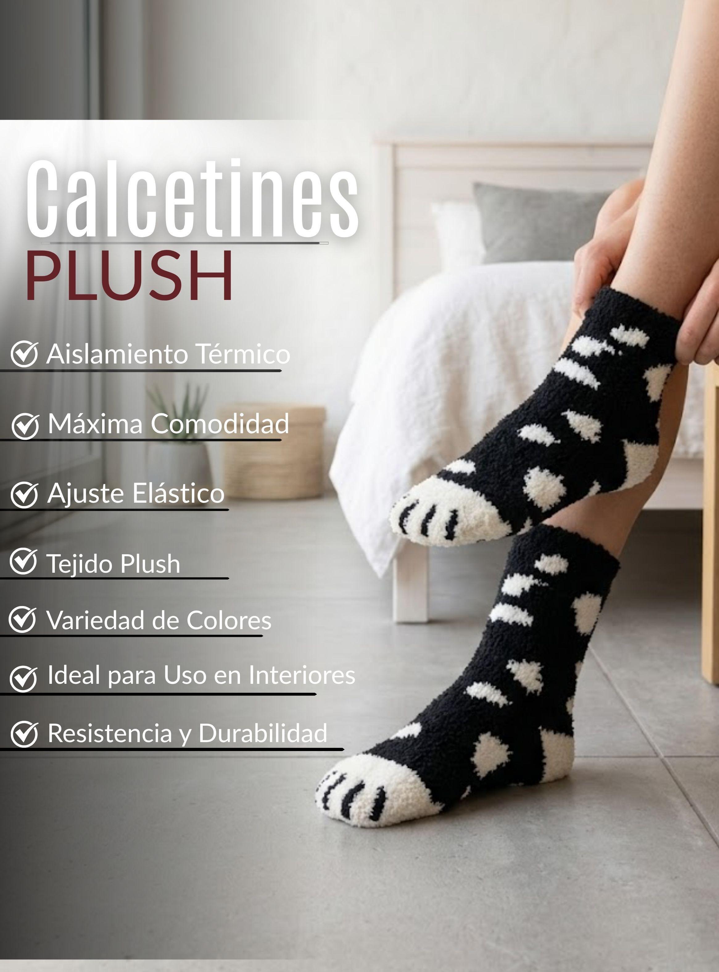 Calcetines PLUSH Gatito Surtido Mujer Invierno Térmico 1 Par-4