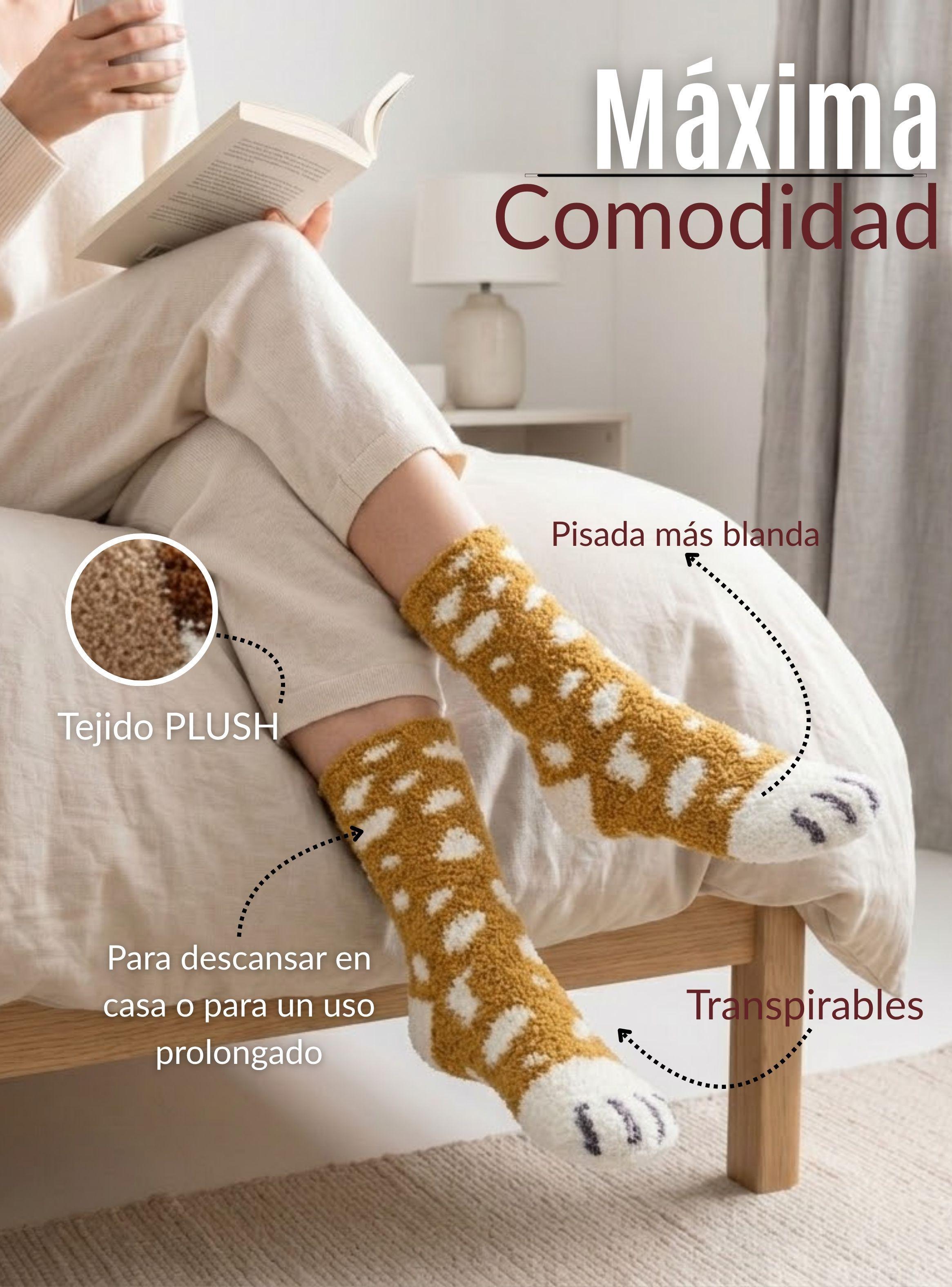 Calcetines PLUSH Gatito Surtido Mujer Invierno Térmico 1 Par-6