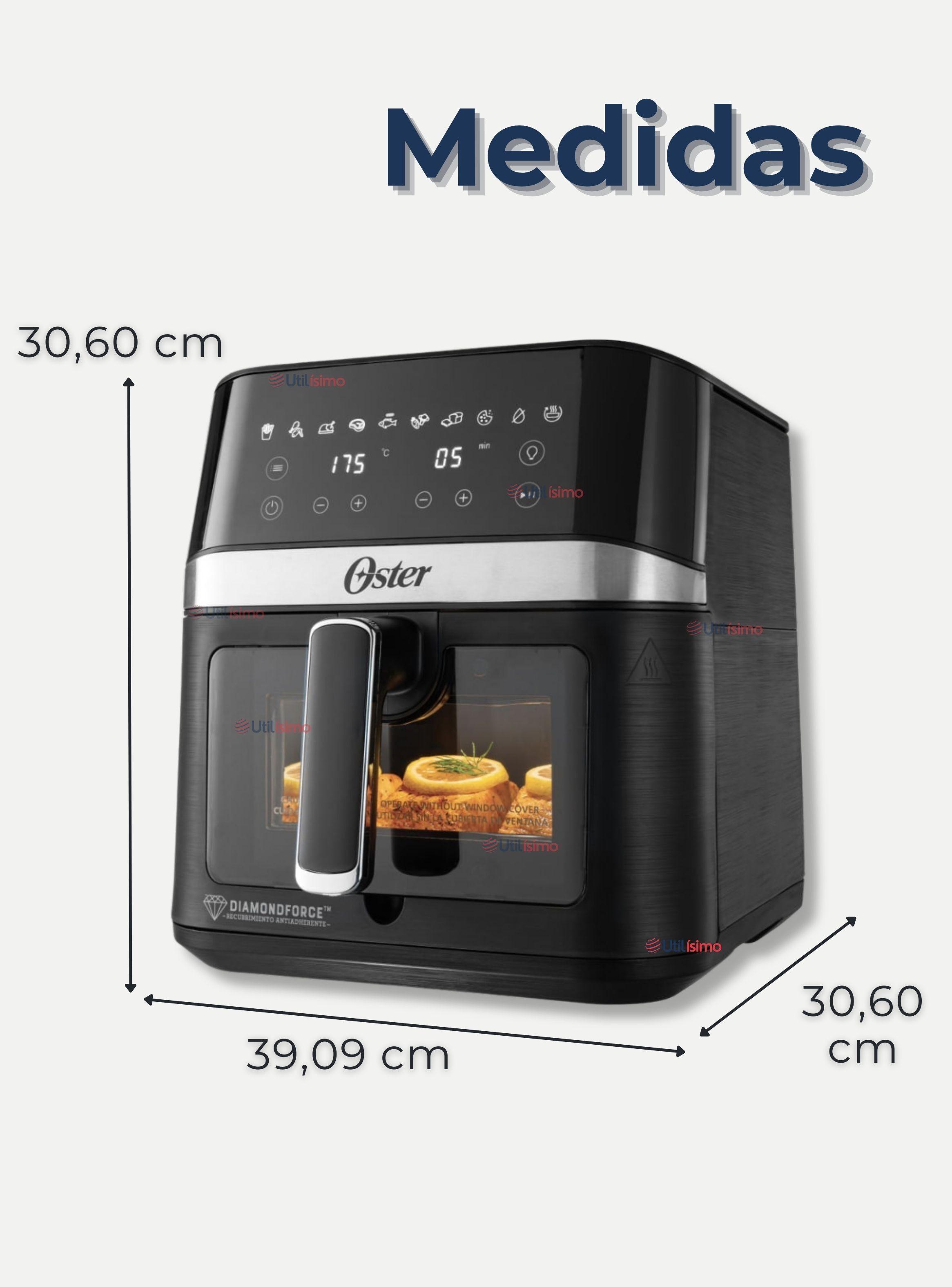 Oster® Freidora de Aire Digital,Recubrimiento DiamondForce, 6L de Capacidad,10 Programas Automáticos-3