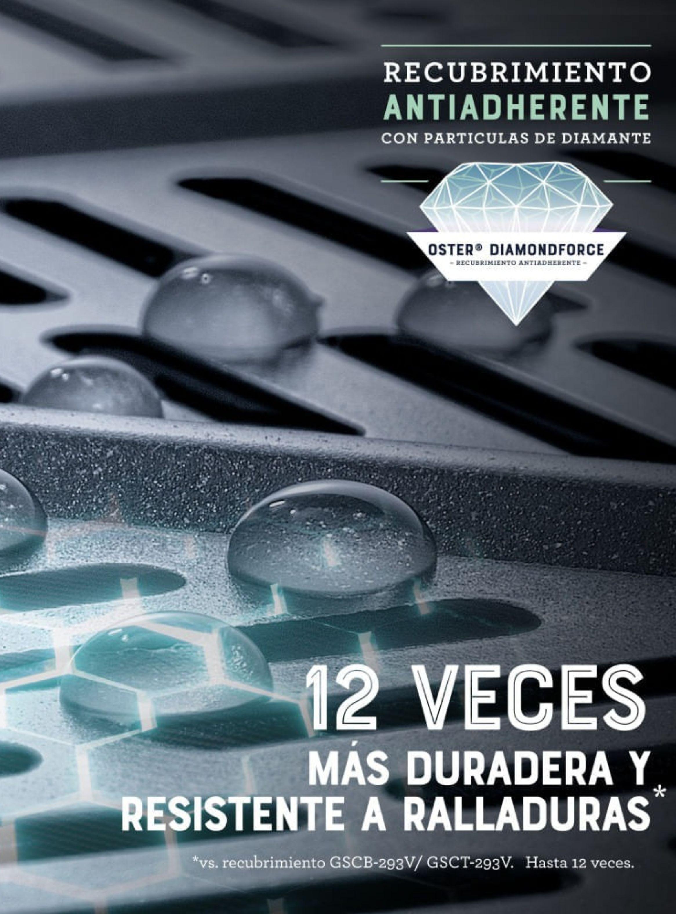 Oster® Freidora de Aire Digital,Recubrimiento DiamondForce, 6L de Capacidad,10 Programas Automáticos-5
