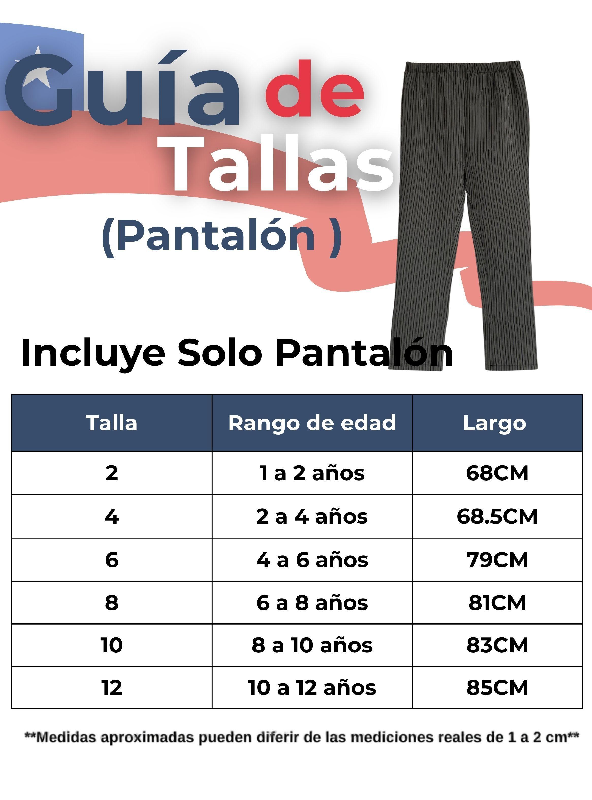 Pantalón Huaso Niños Gris con Rayas Fiestas Patrias-2