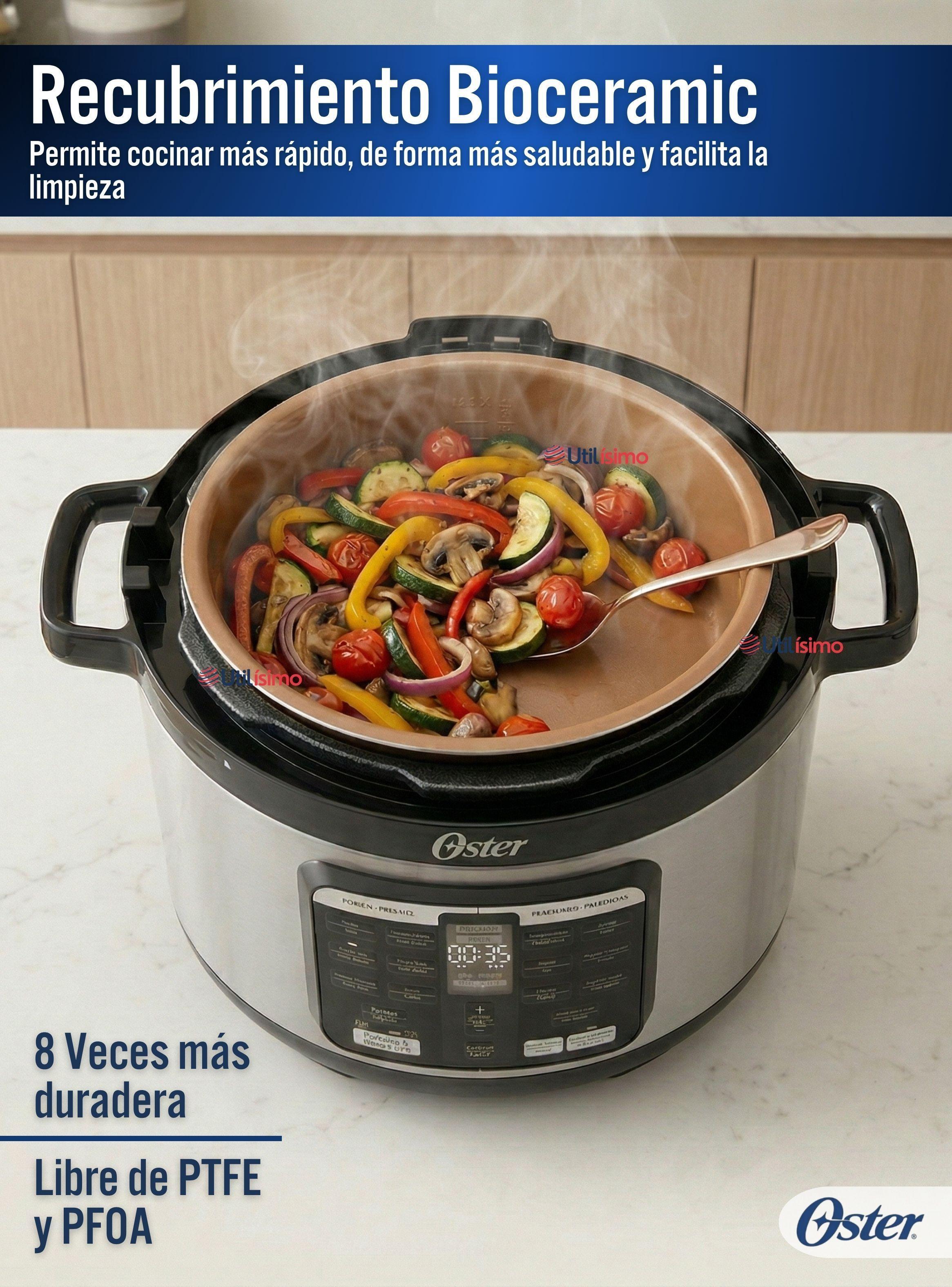 Multi-olla rápida ovalada Capacidad 5.7L con 15 funciones CKSTPCECOV57 900W-6