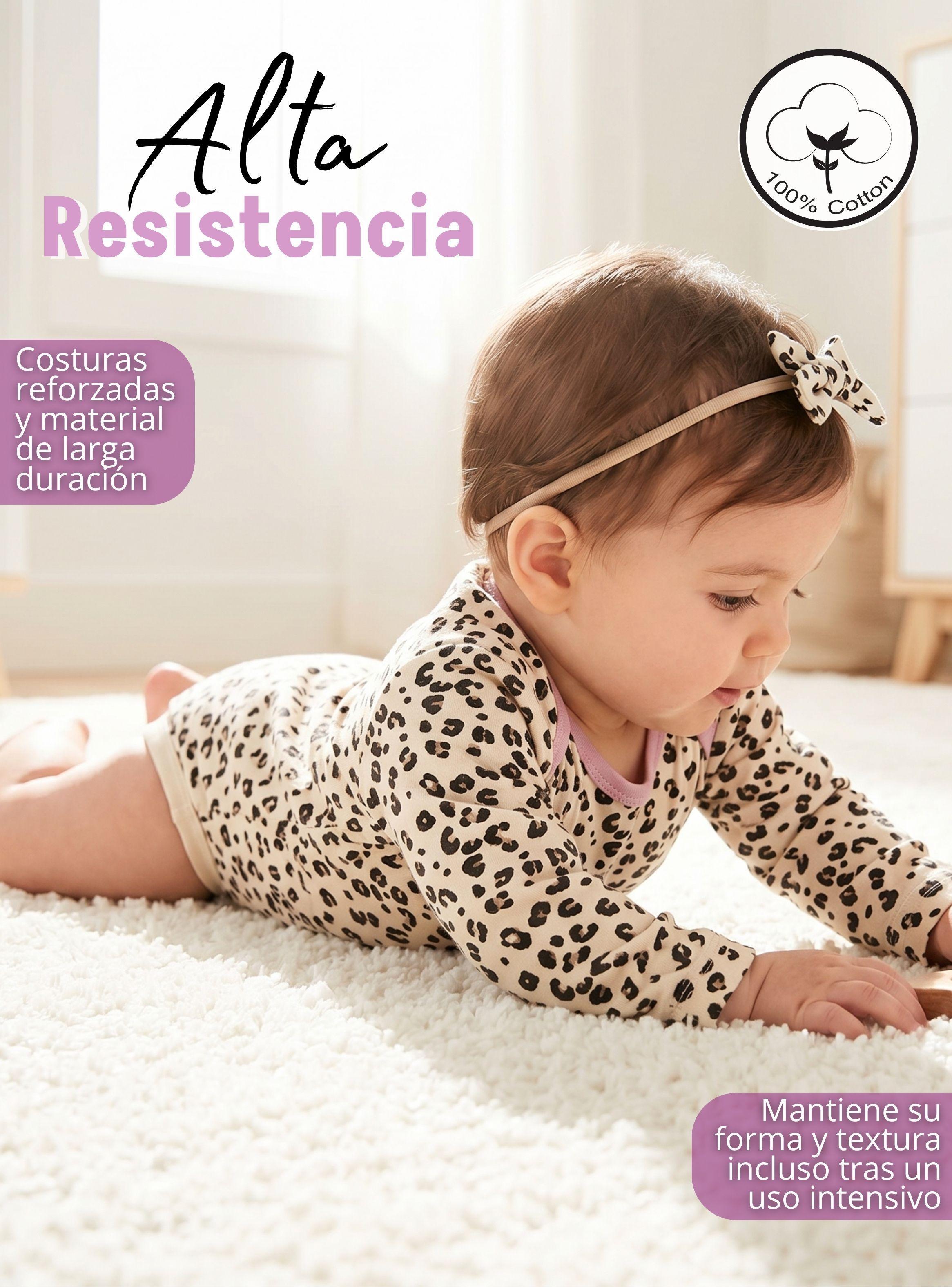Pack 5 Bodys Manga Larga 100% Algodón Tedmimak Lilac Cats de Bebé Niña-7