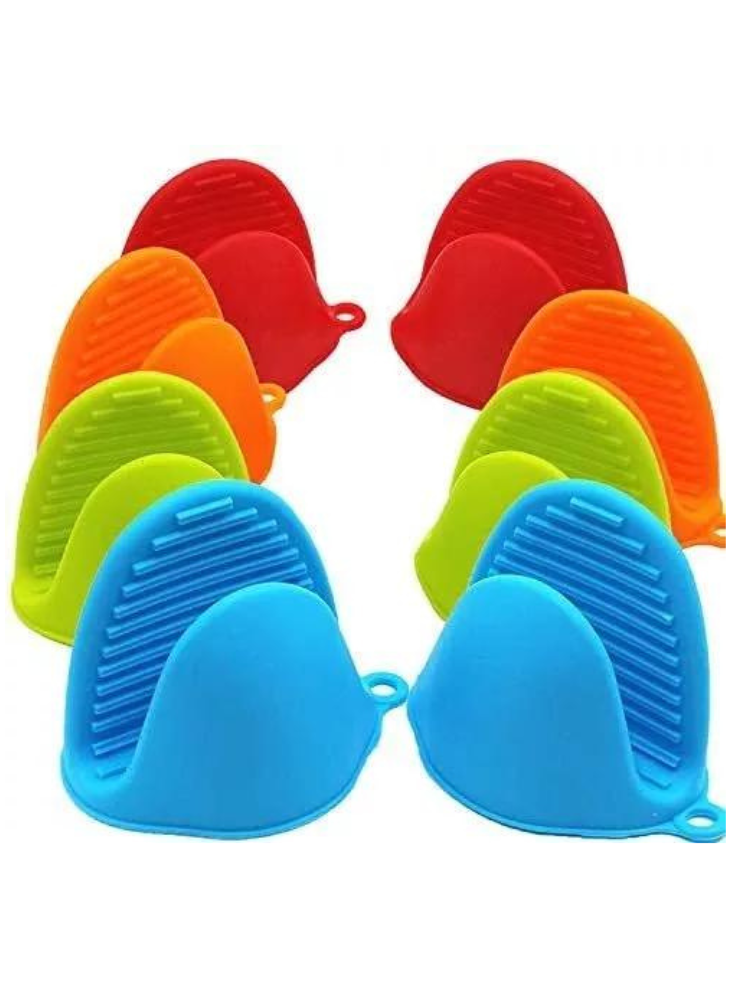 Guantes Para Horno Toma Olla Protector De Silicona Cocina Pack de 2-0