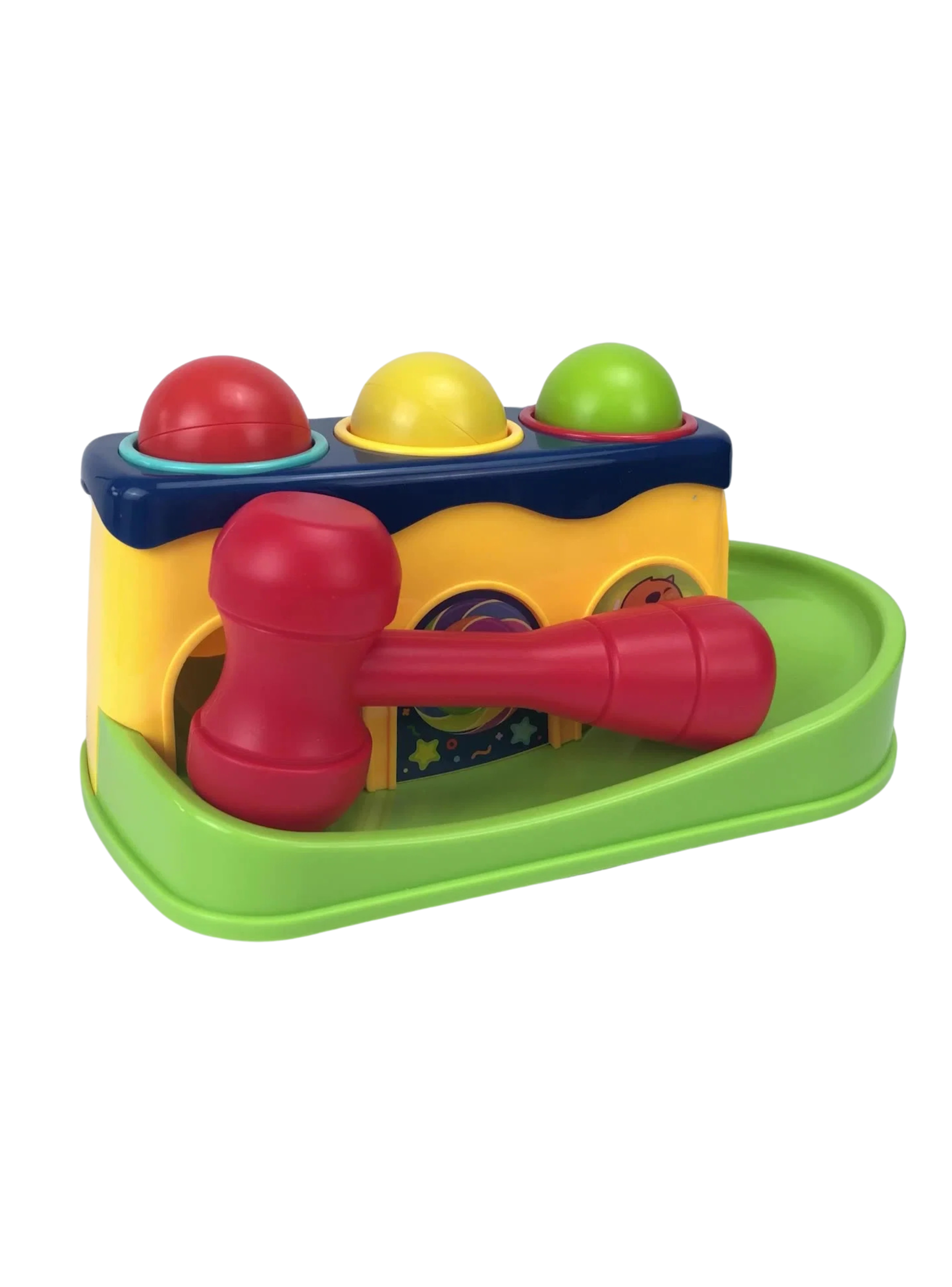 Juguete Para Bebe Tobogán Descarga Con Martillo Y 3 Pelotas Niño Niña-1