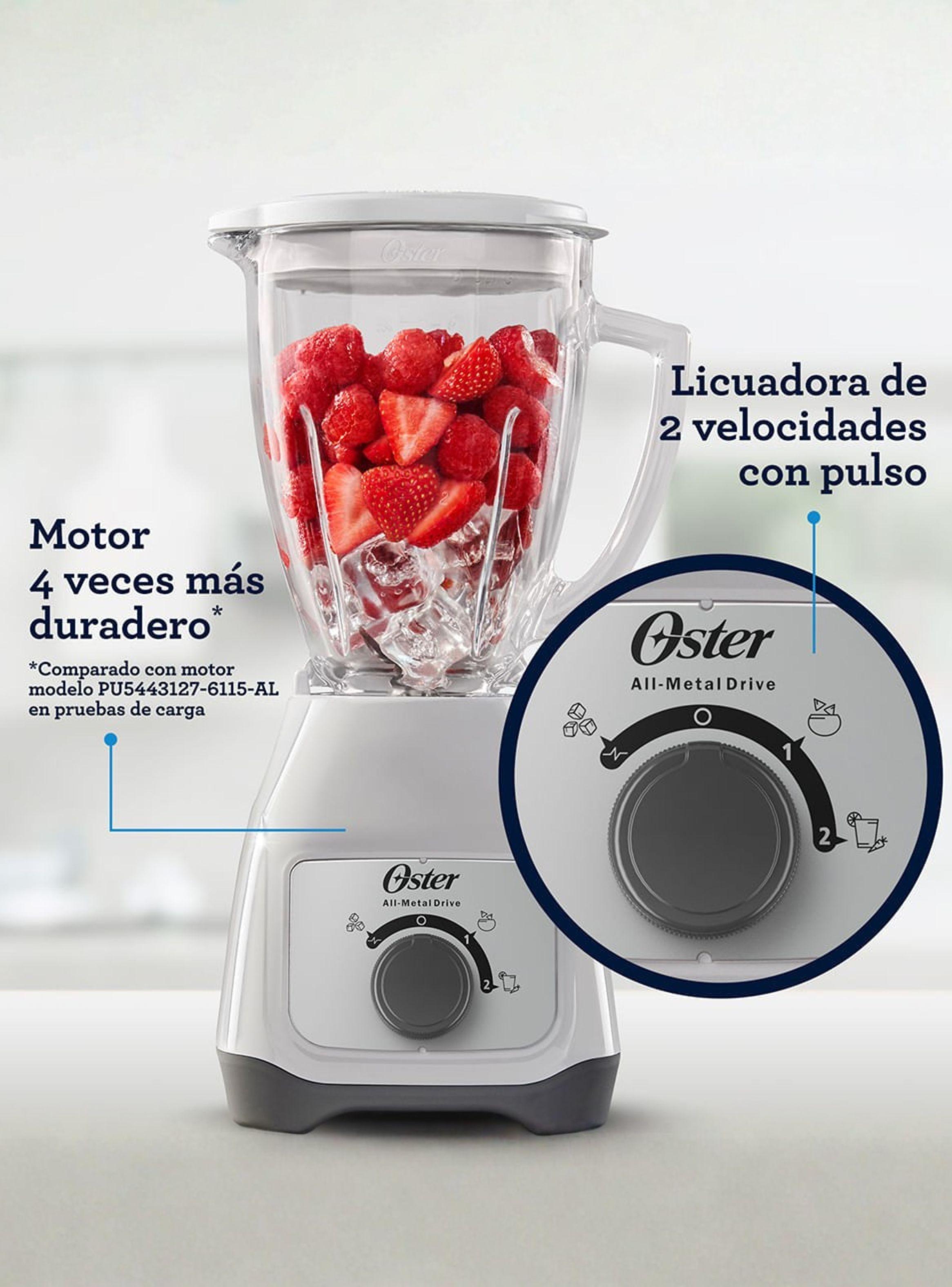 Licuadora Oster® Con Vaso De Vidrio Y Control De Perilla BLSTKAGWRD Color blanco-3