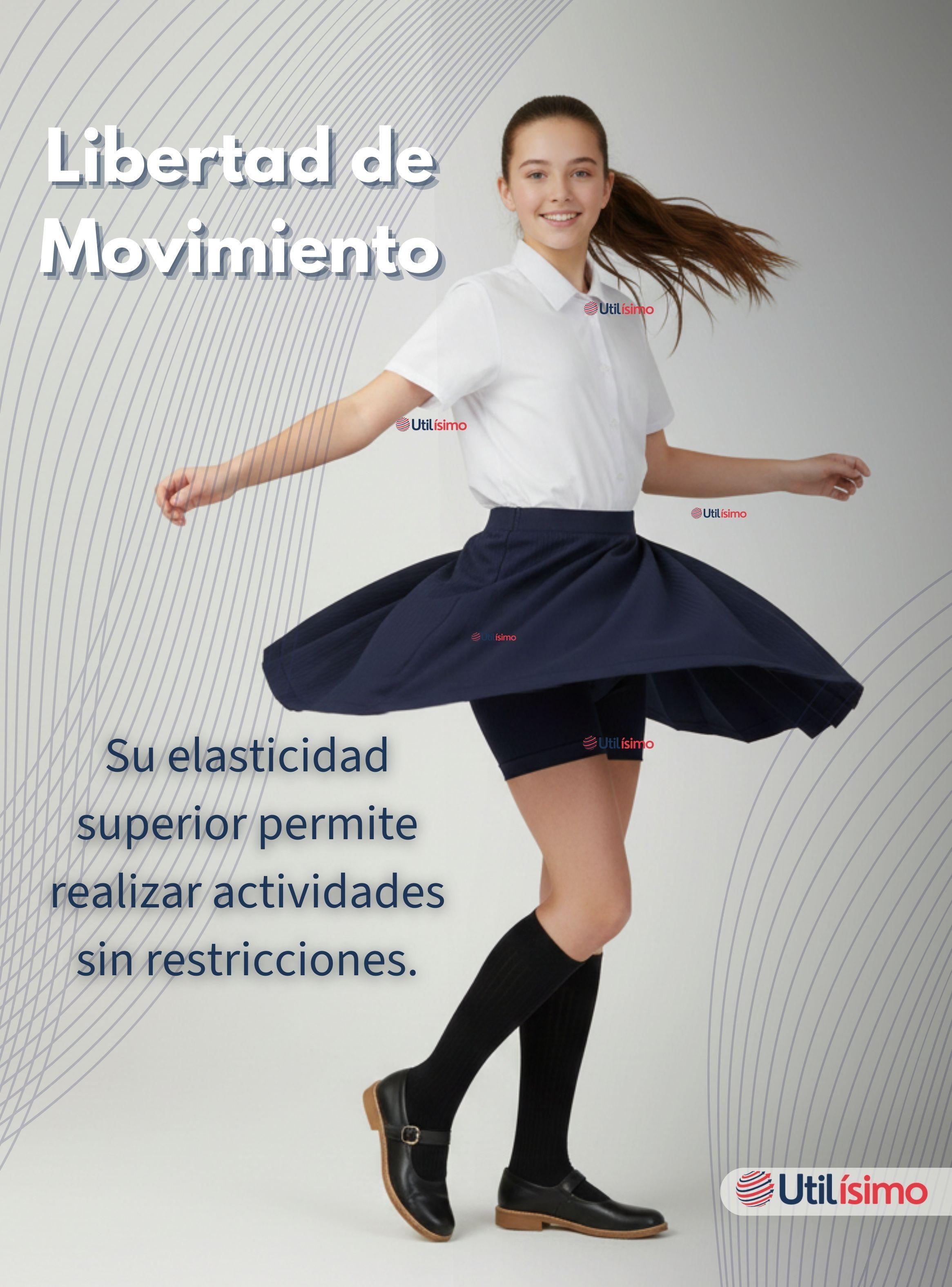 Calza Corta Escolar Pata Deportivas Juvenil  Azul-6