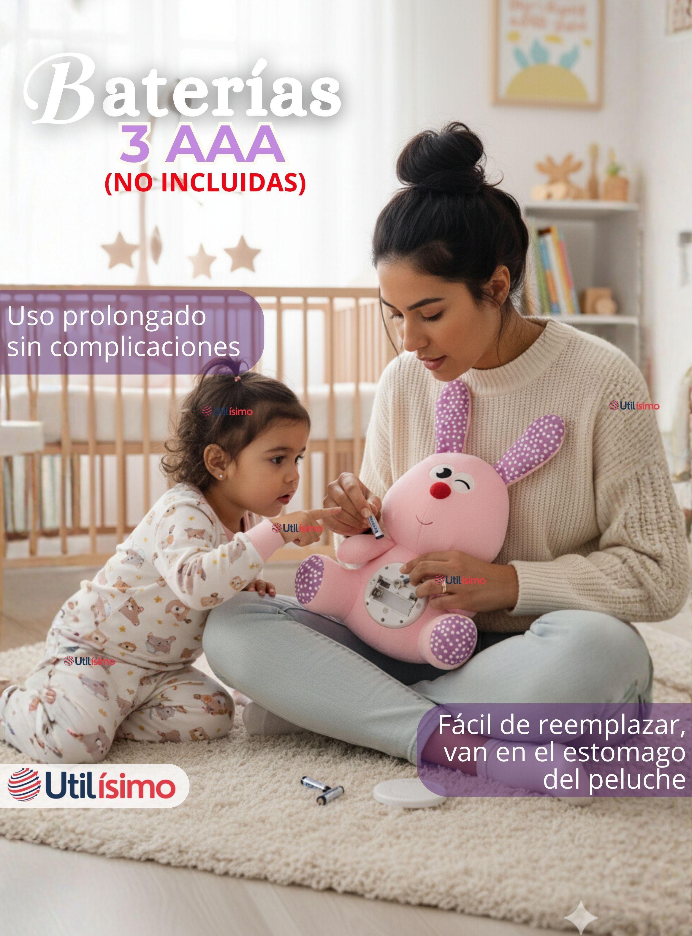 Peluche de Conejo Espantacuco Con Luz Y Sonido Para Bebé Niño Niña-4