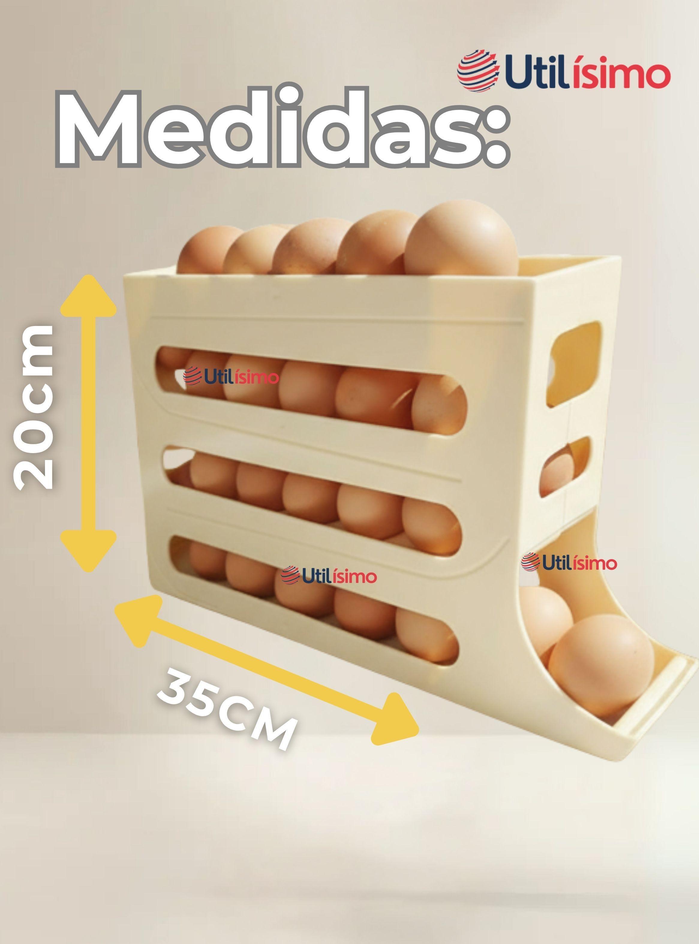 Organizador Dispensador De Huevos Cocina Huevera 4 Niveles-2