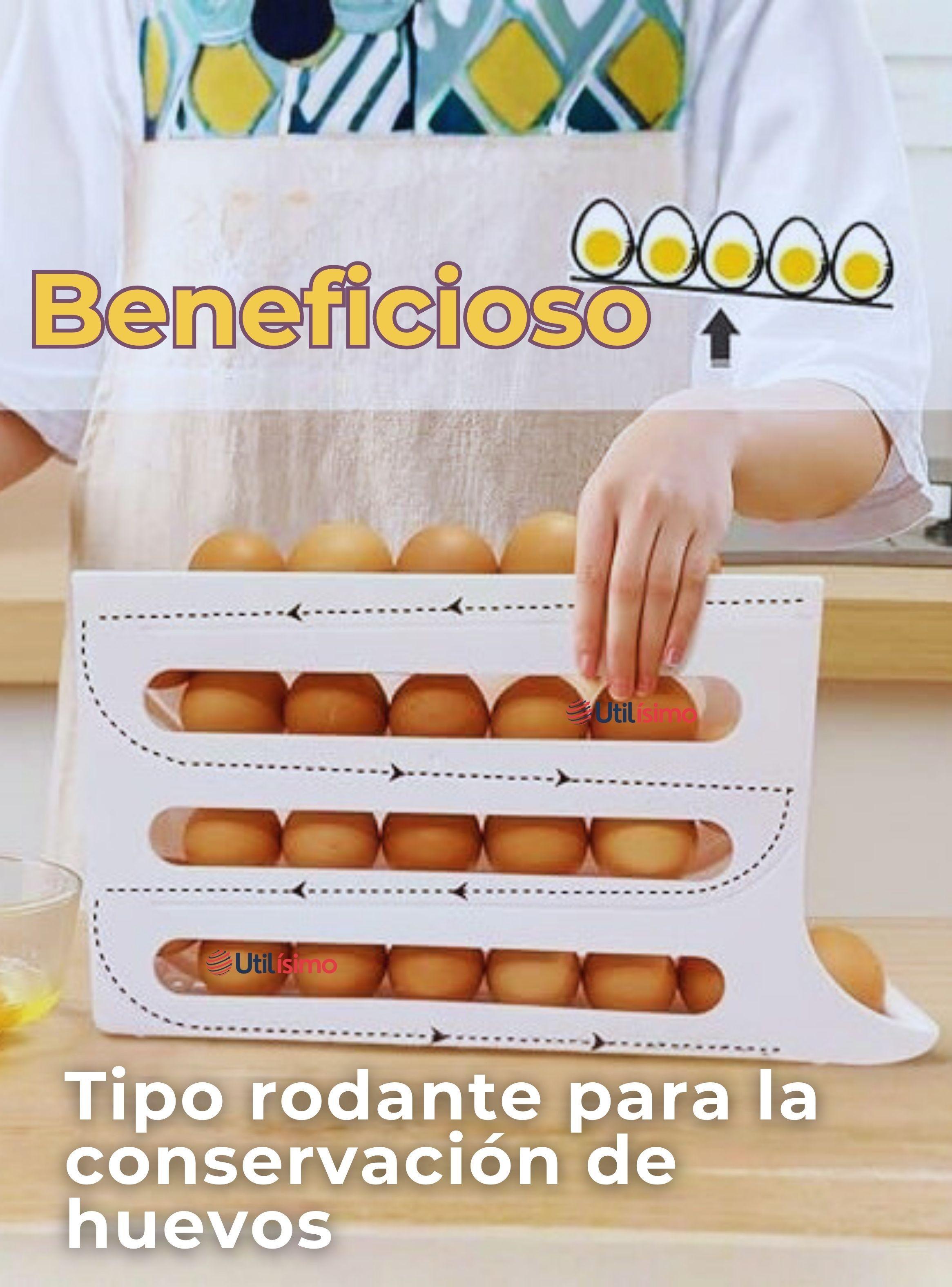 Organizador Dispensador De Huevos Cocina Huevera 4 Niveles-5