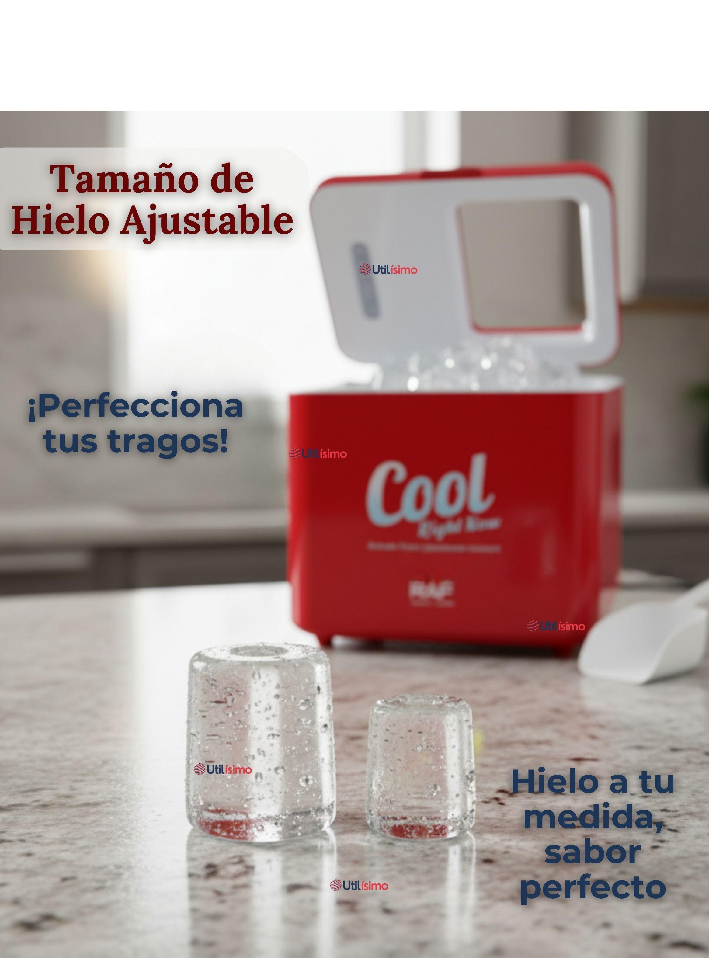 Máquina de Hielo Portátil Eléctrica Hielera Hogar Premium Color Rojo -5