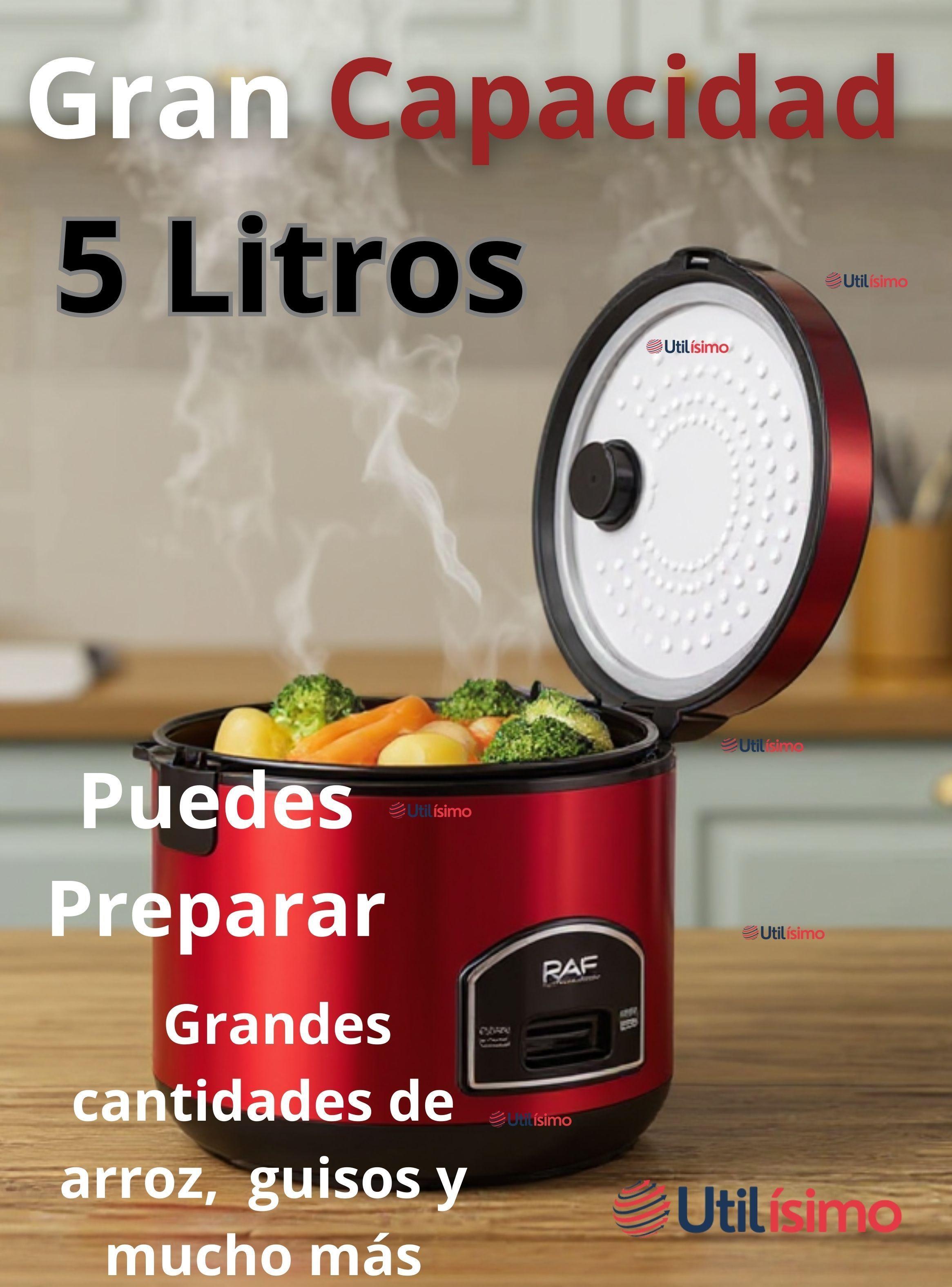 Olla Arrocera Multifuncional Eléctrica Capacidad 5L 900W de Potencia-3